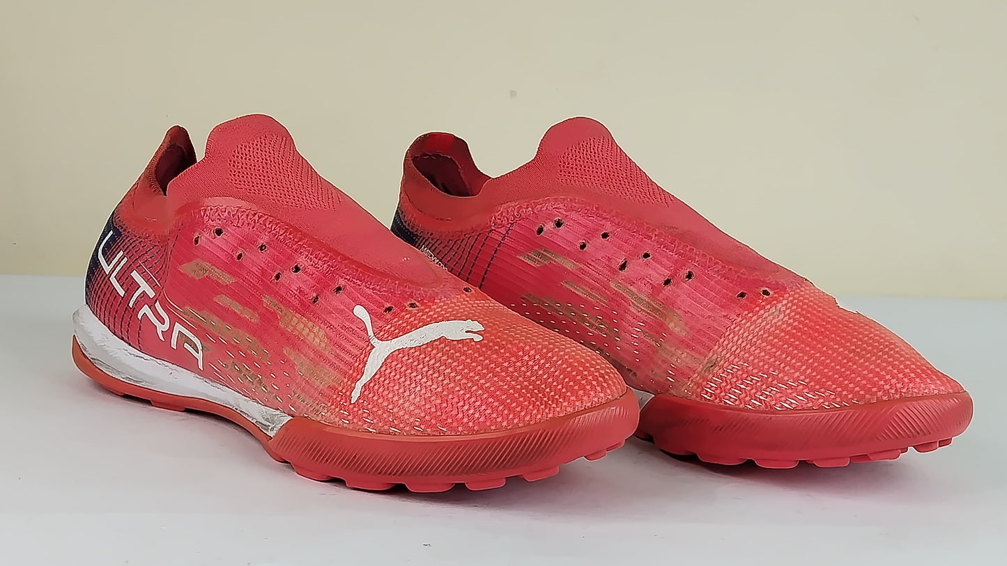 PUMA Ultra 1.3 Pro Cage TT Faster Football - Sunblaze/PUMA White/Bluemazing
