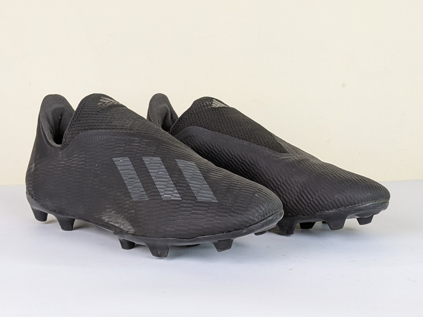 adidas X 19.3 FG/AG Laceless Dark Motion - Core Black/Silver Metallic