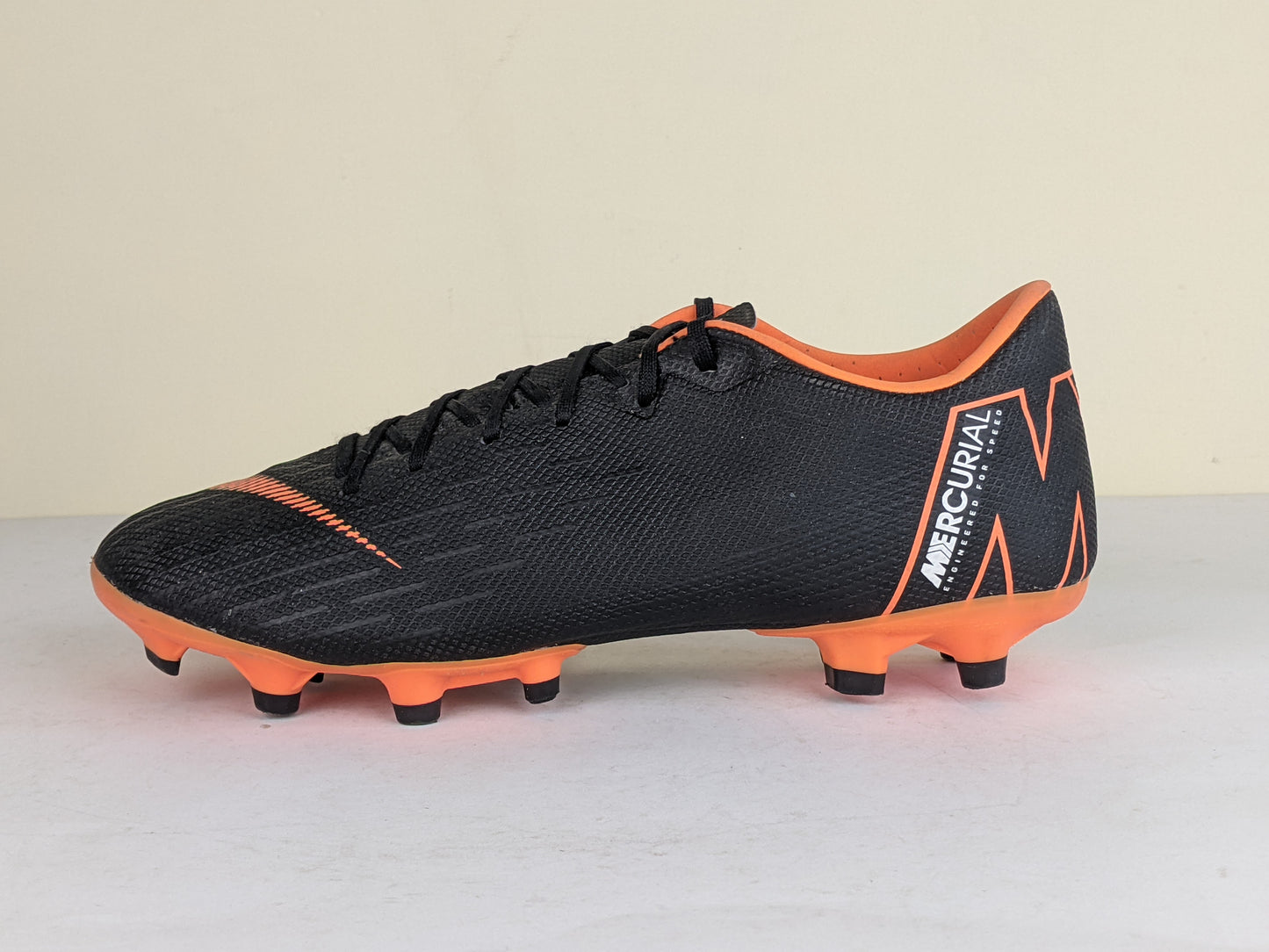 Nike Mercurial Vapor 12 Academy MG Fast AF - Black/Total Orange/White