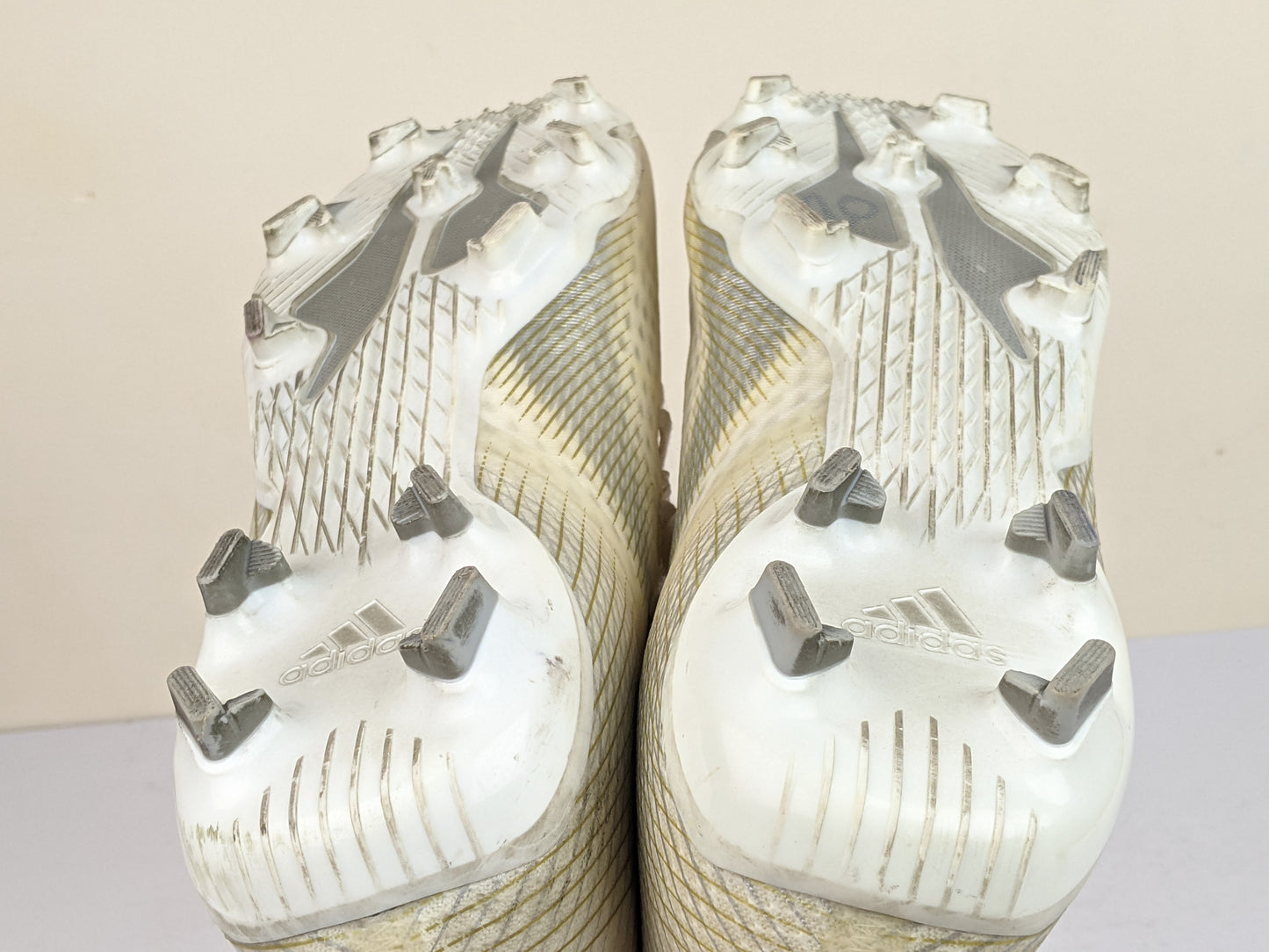 adidas X Ghosted .3 FG/AG Inflight - Footwear White/Metallic Gold/Silver Metallic