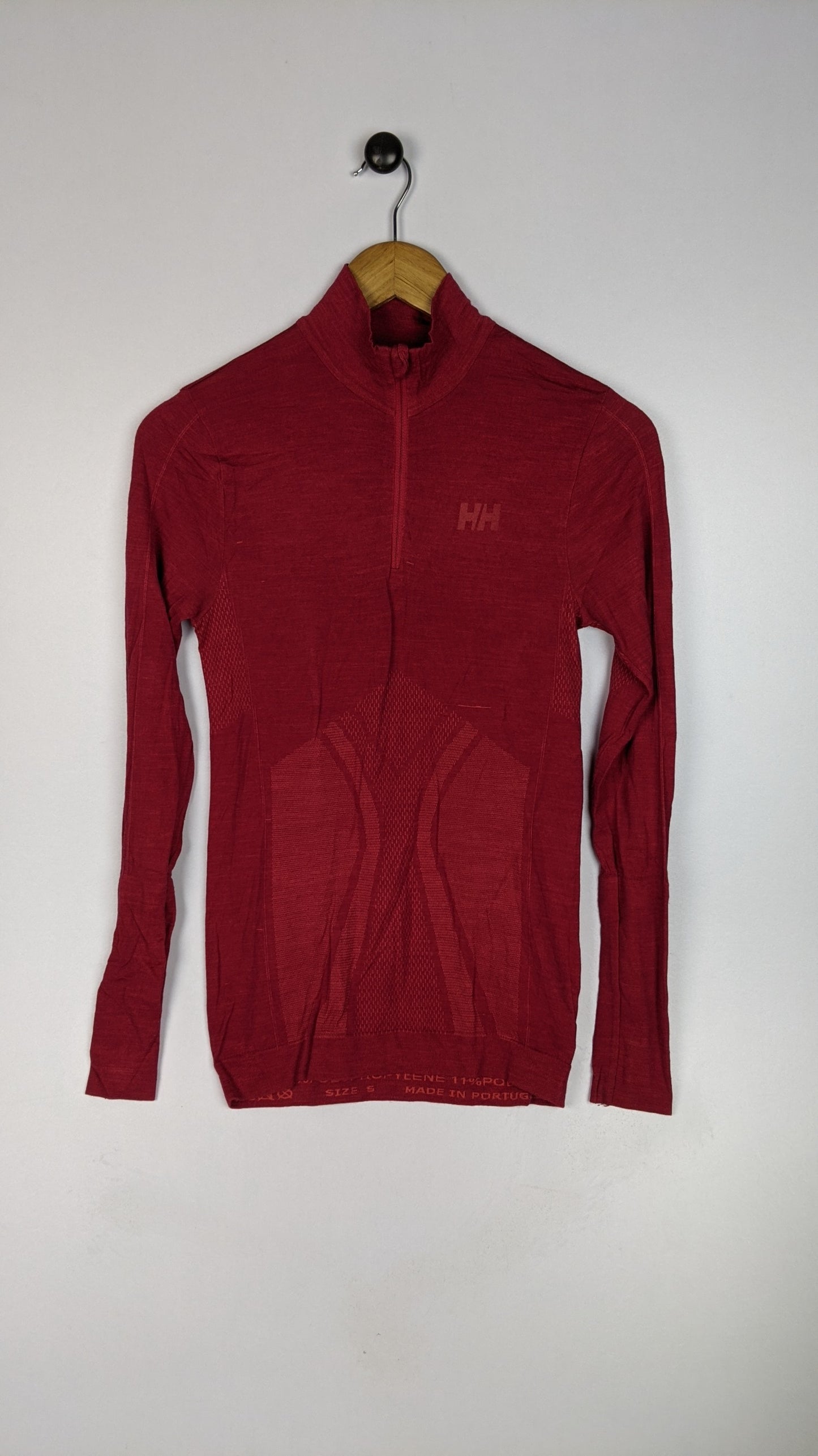 Hally Hensen Zipped Hi Neck Red