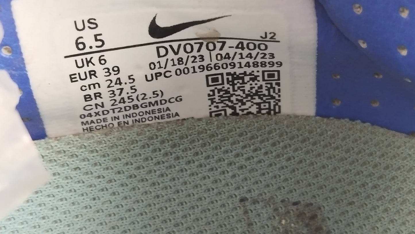 Nike Air Zoom Mercurial Vapor 15 Academy MG Mbappé Personal Edition - Baltic Blue/White