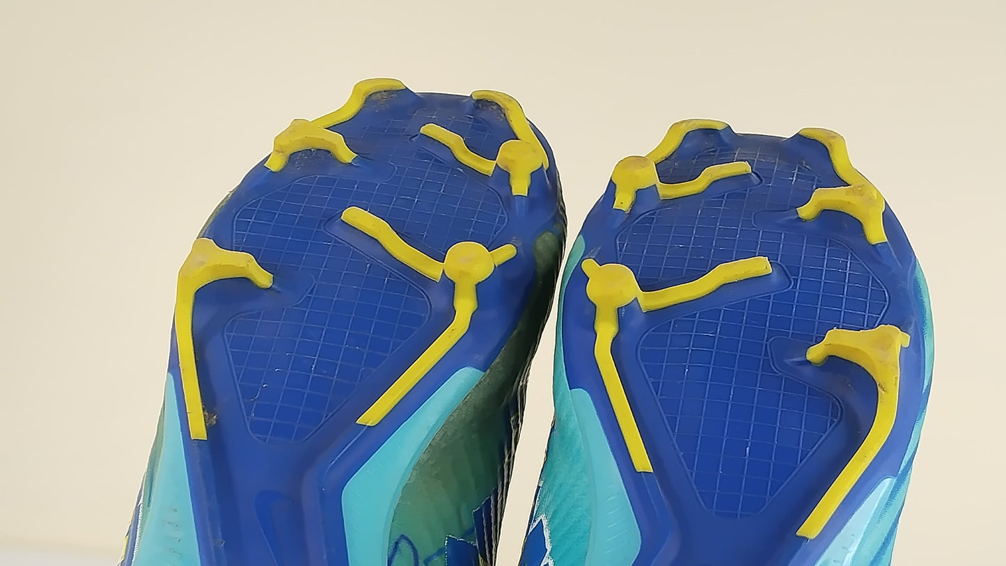 Nike Air Zoom Mercurial Vapor 15 Academy MG Mbappé Personal Edition - Baltic Blue/White
