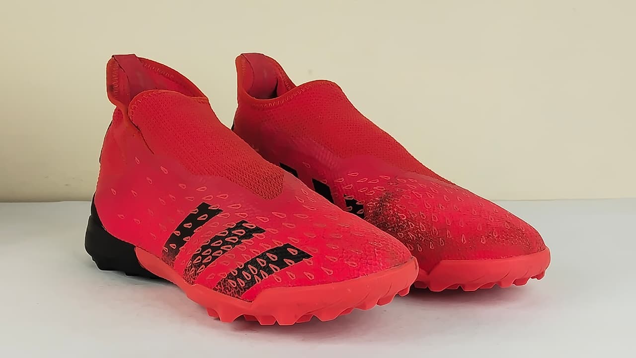 adidas Predator Freak .3 Laceless TF Meteorite - Red/Core Black/Solar Red