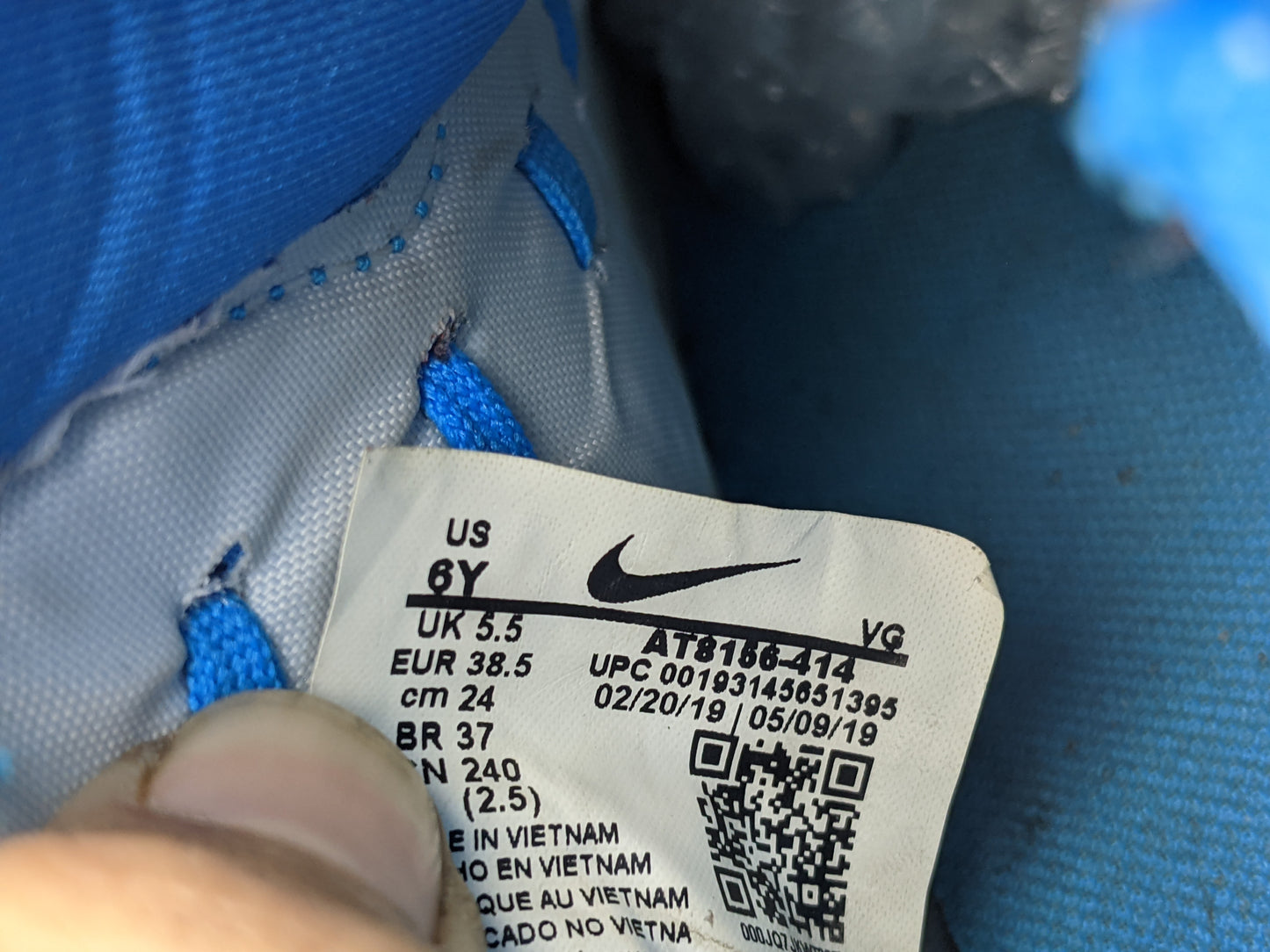 Nike Jr Superfly 7 Club TF 'Blue/White