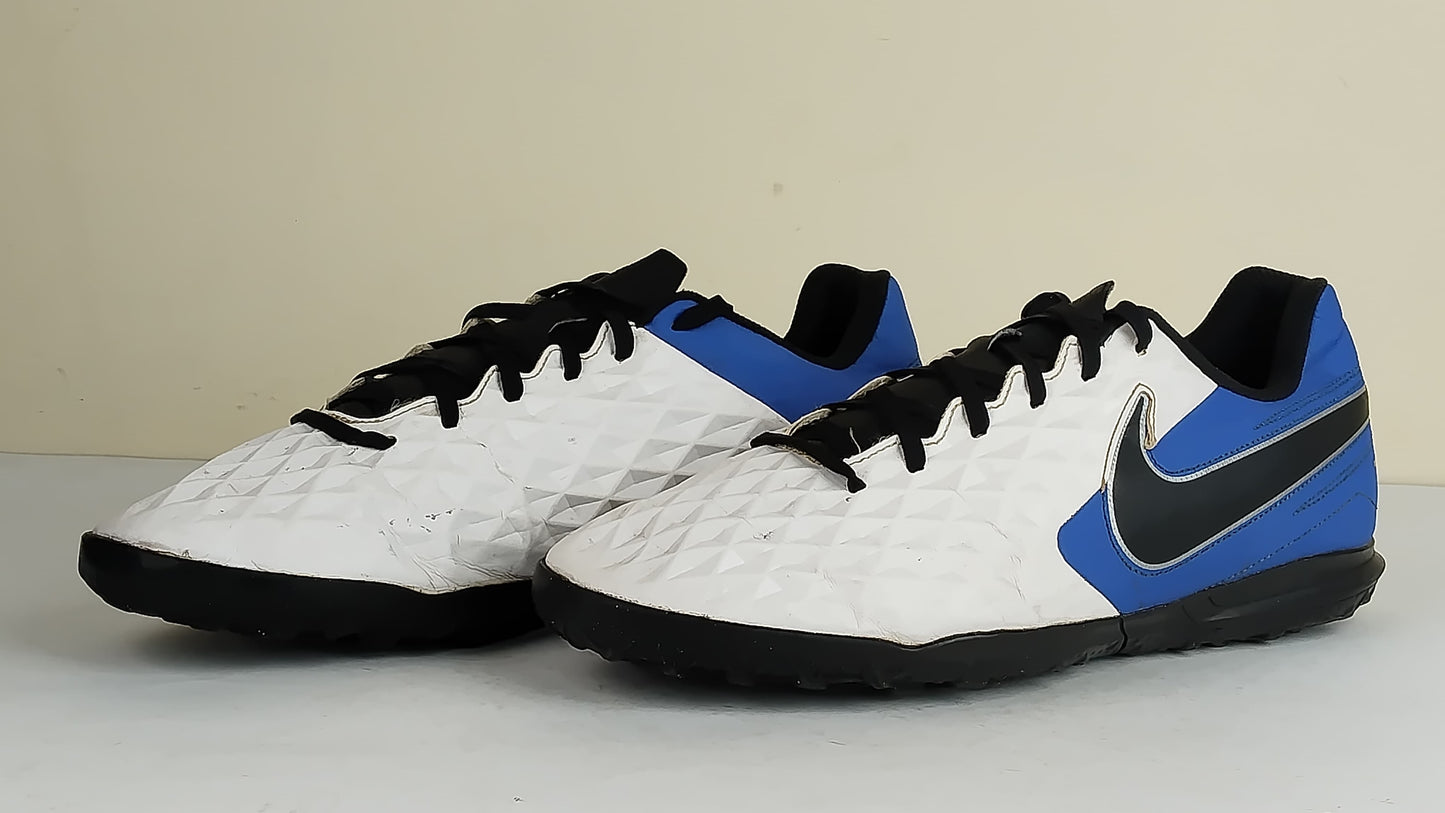 Nike Tiempo Legend 8 Club TF Daybreak - White/Black/Hyper Royal/Metallic Silver