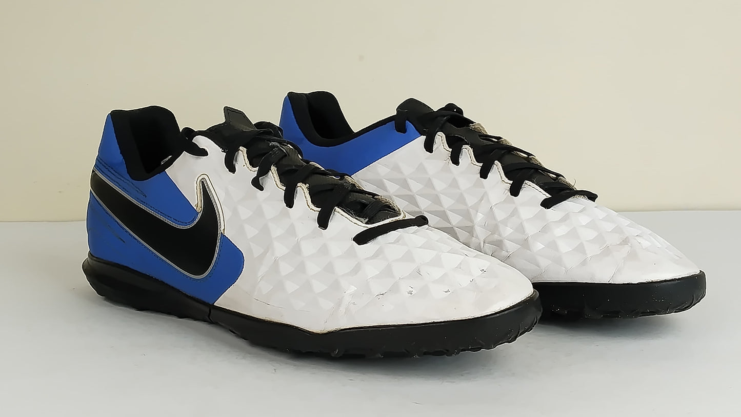 Nike Tiempo Legend 8 Club TF Daybreak - White/Black/Hyper Royal/Metallic Silver