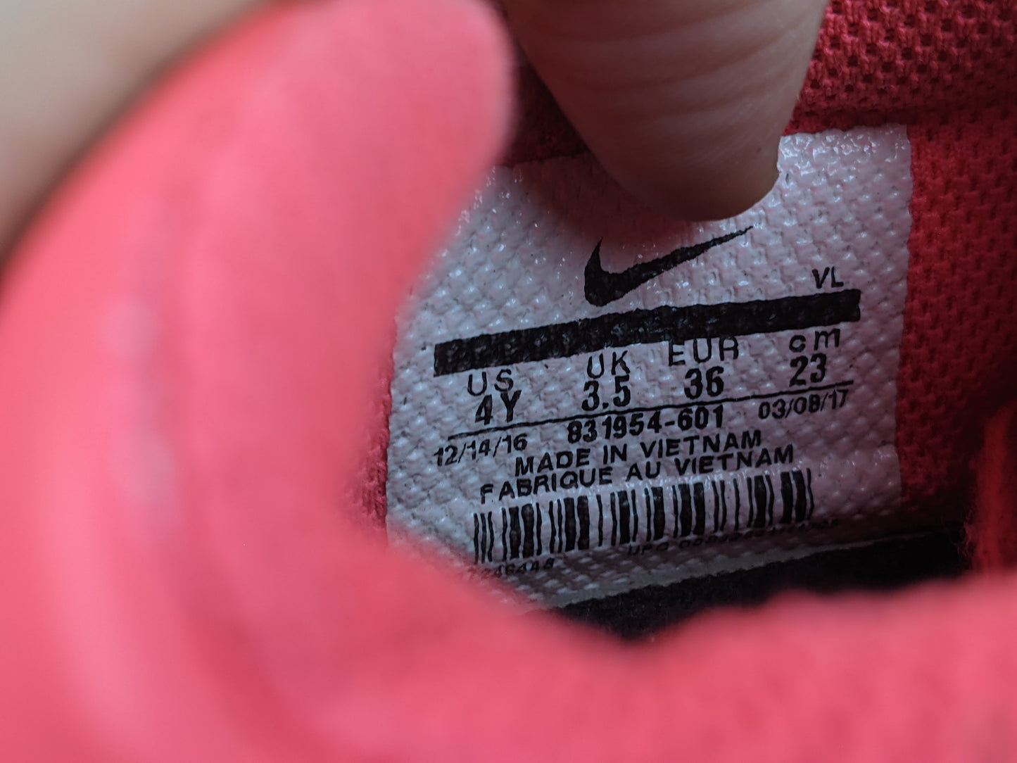 Nike MercurialX Vortex III TF 'Pink/White