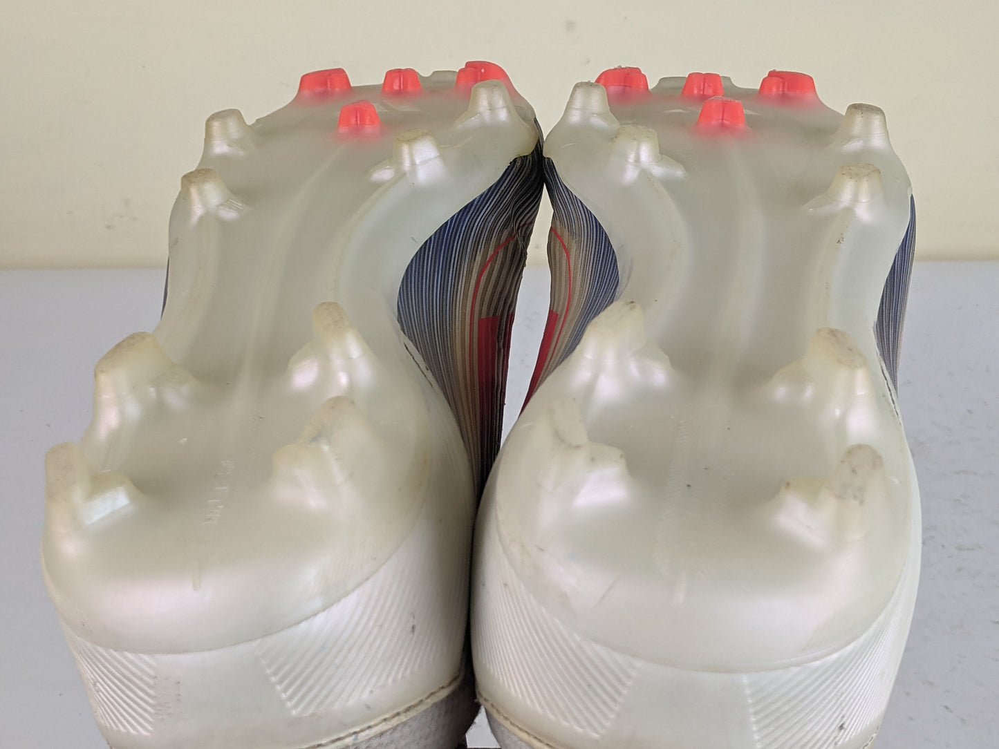 adidas F50 League FG/AG Advancement - Footwear White/Solar Red/Lucid Blue