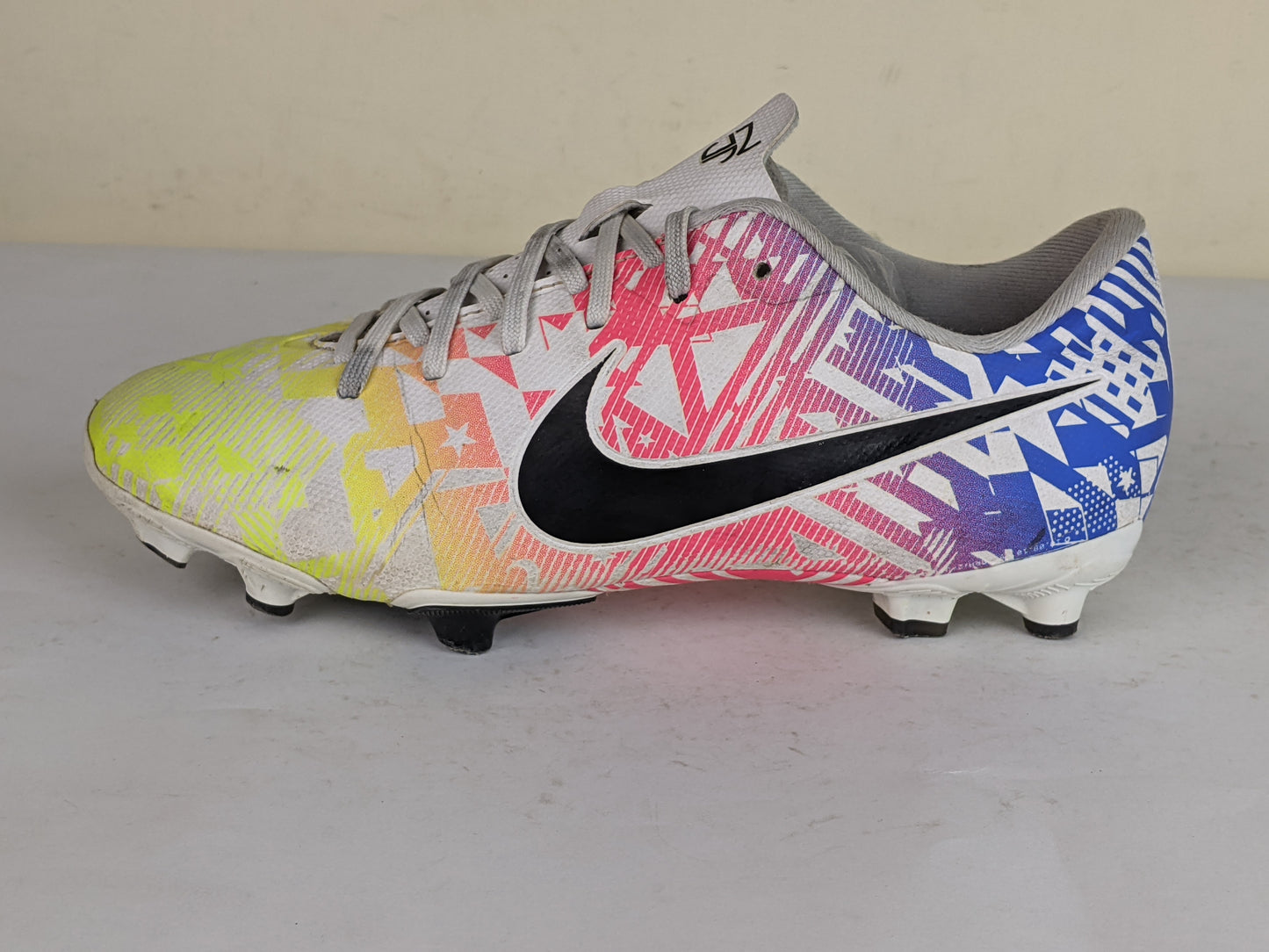 Nike Mercurial Vapor 13 Academy MG NJR Jogo Prismatico - White/Black/Racer Blue/Volt Kids