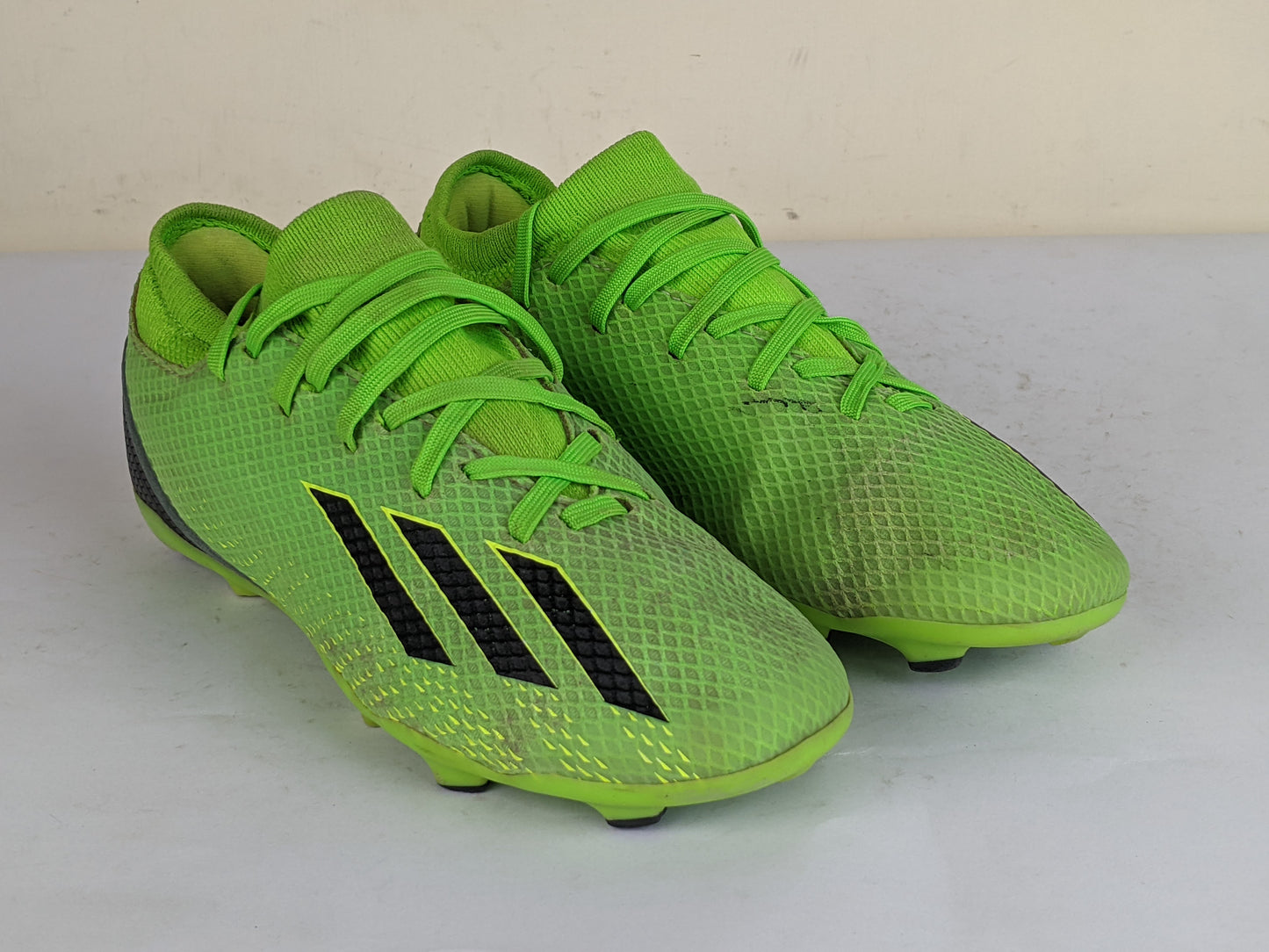 adidas X Speedportal .3 Laceless FG Game Data - Solar Green/Core Black/Solar Yellow Kids