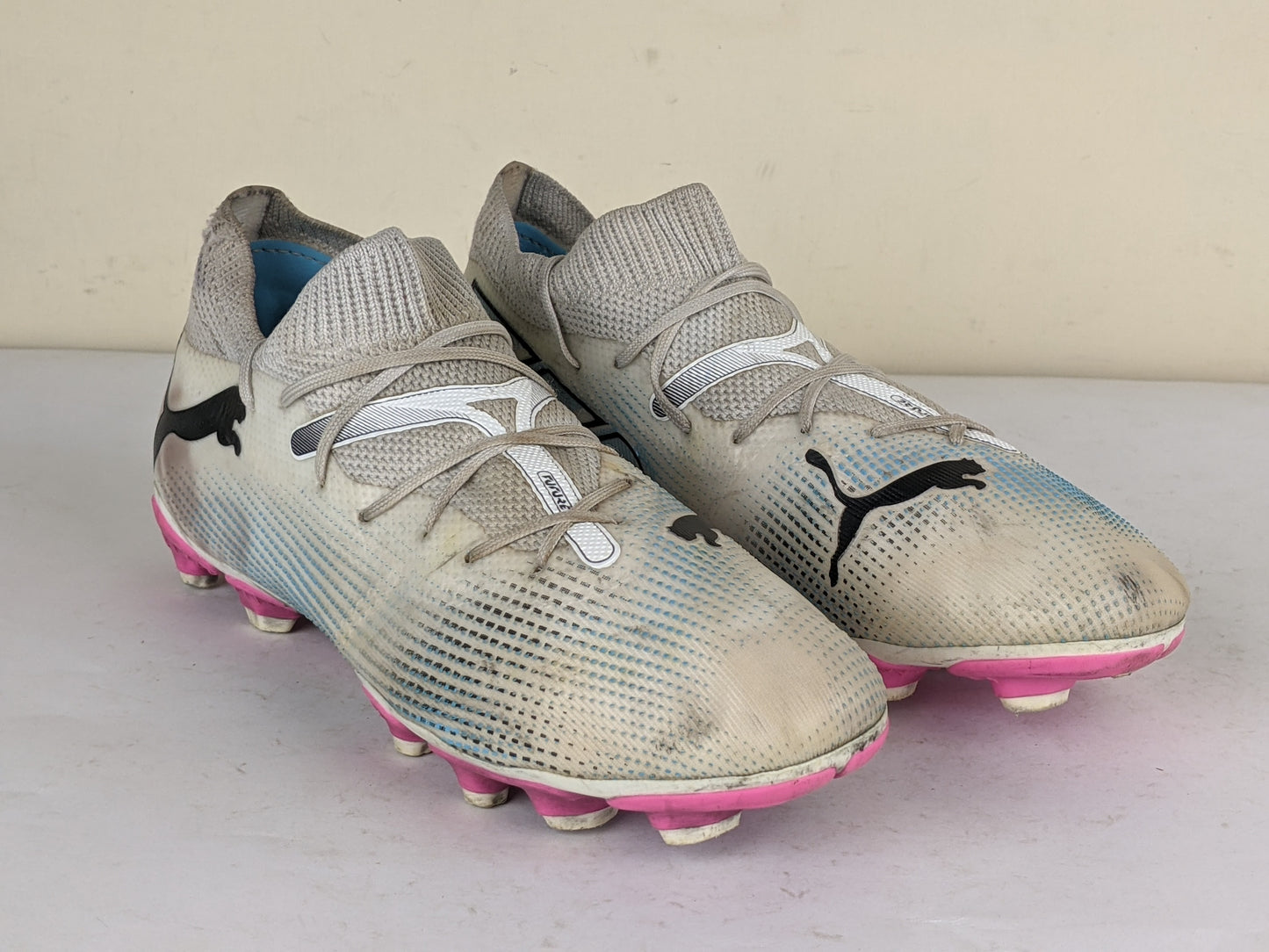 PUMA Future 7 Match FG/AG Phenomenal - White/Black/Poison Pink Kids