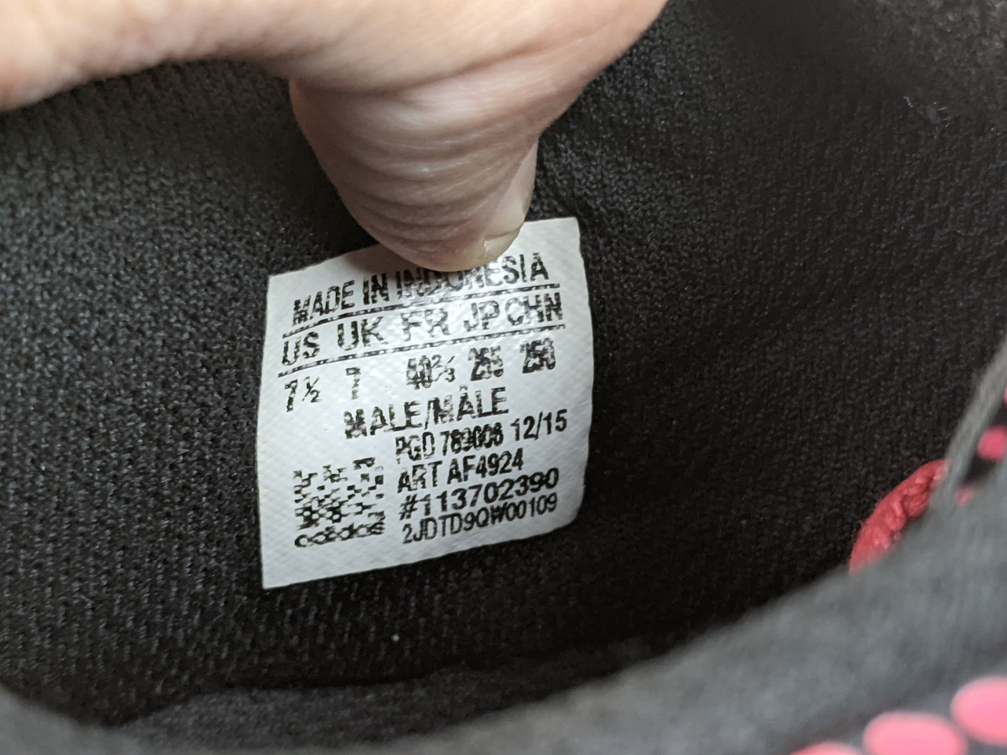 adidas Neoride III TF 'Black/Red