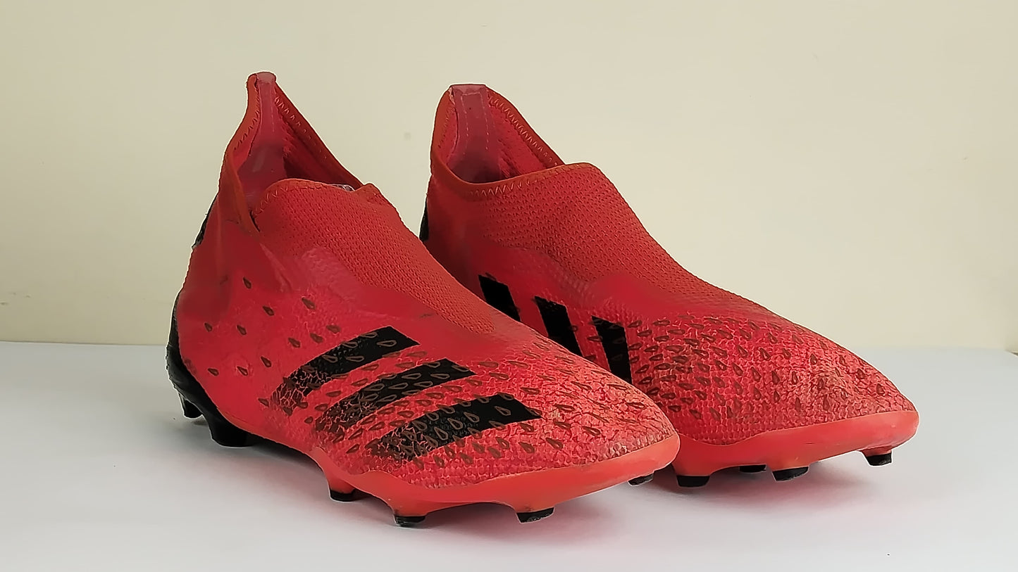 adidas Predator Freak .3 Laceless FG Meteorite - Red/Core Black/Solar Red