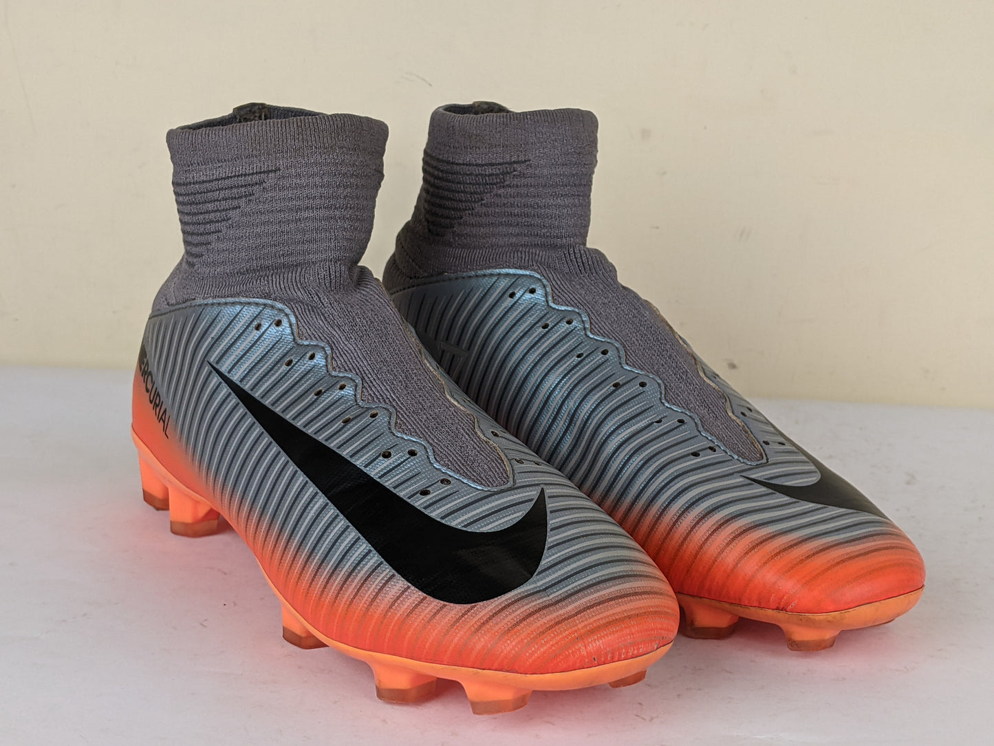 Nike Mercurial Superfly V CR7 Chapter 4 FG - Cool Grey/Orange Kids
