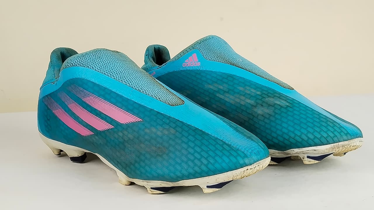 adidas X Speedflow .3 Laceless FG Sapphire Edge - Sky Rush/Shock Pink/Footwear White
