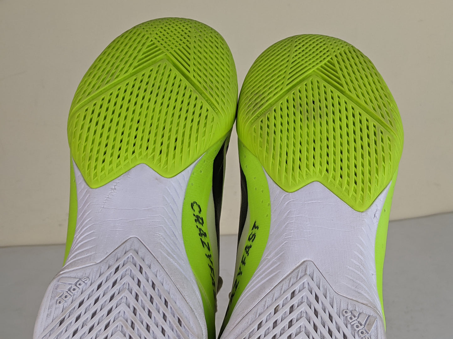 adidas X Crazyfast .3 IN Crazyrush - Footwear White/Core Black/Lucid Lemon