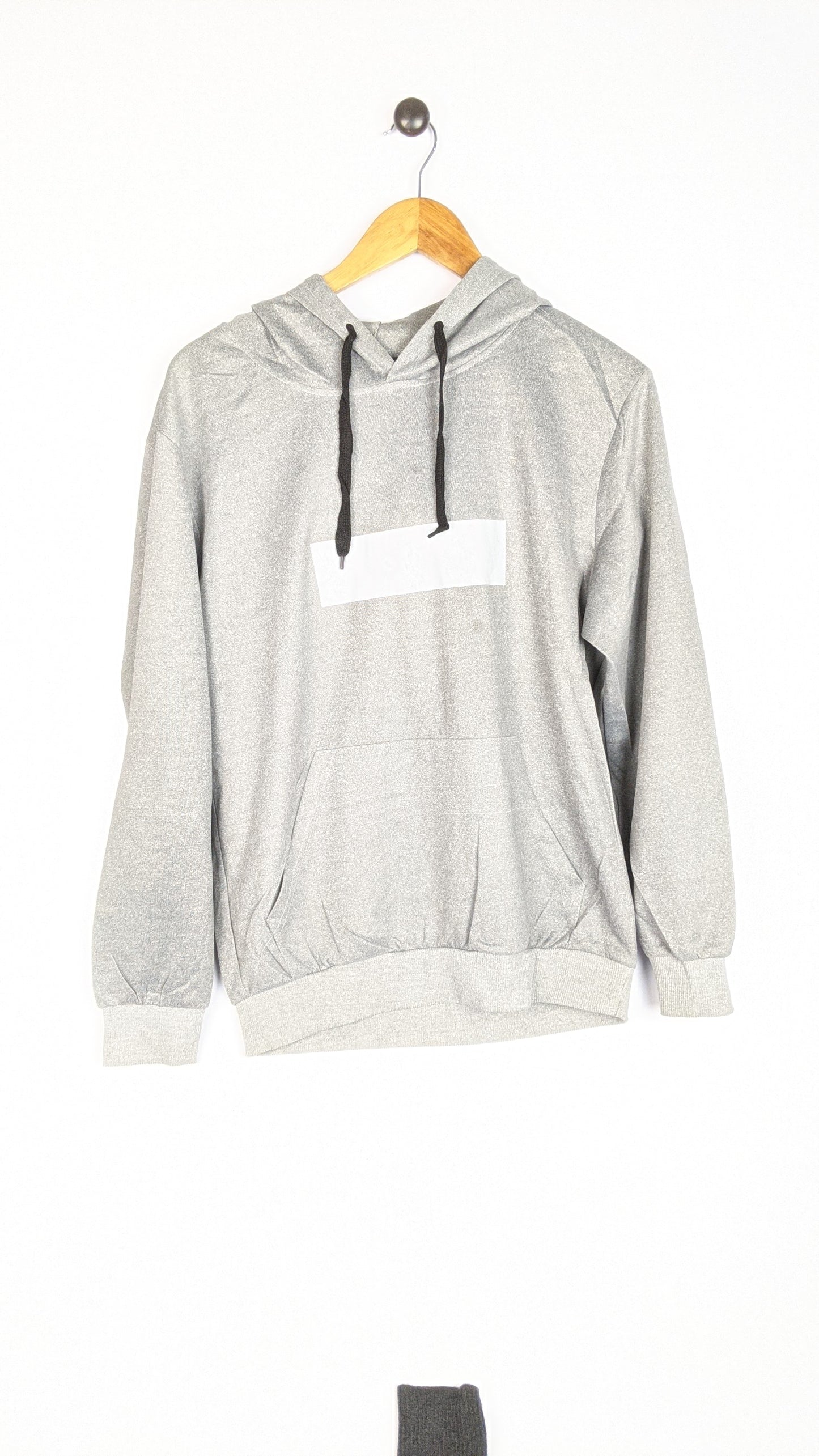 Basic Reflective Minus Hoodie Silver