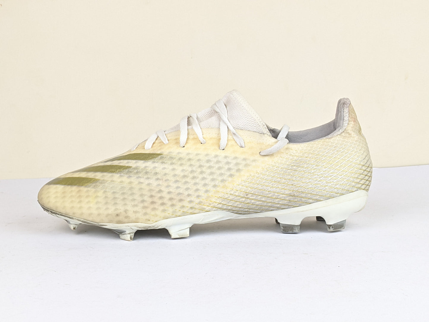 adidas X Ghosted .3 FG/AG Inflight - Footwear White/Metallic Gold/Silver Metallic