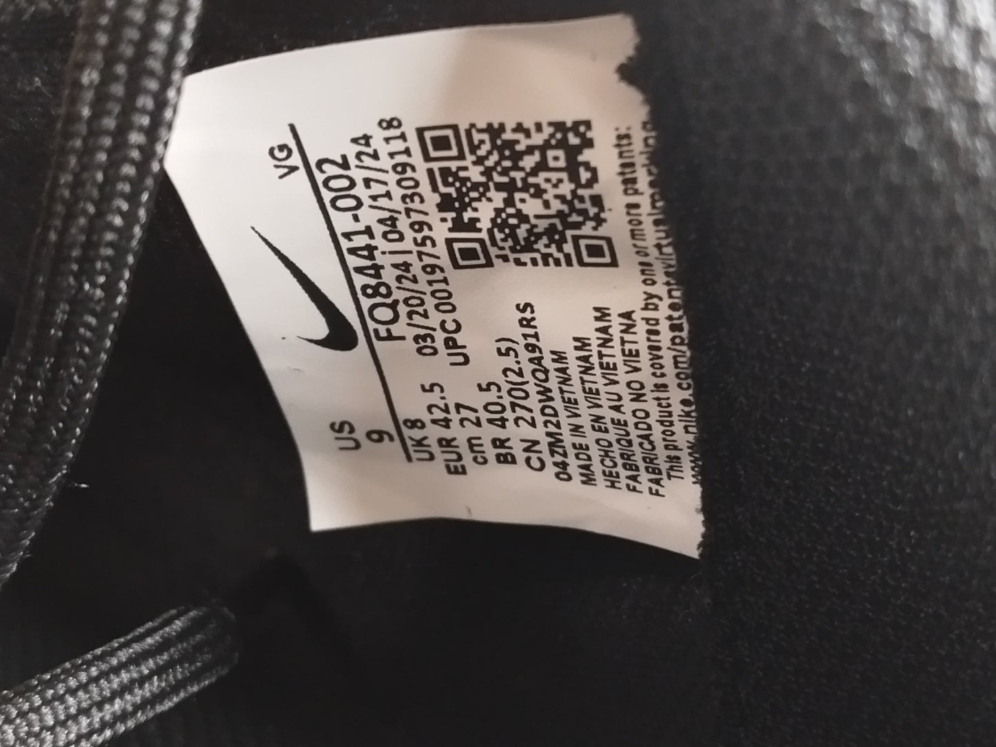 Nike Mercurial Vapor 16 Club MG Shadow - Black/Deep Jungle (Brand New)