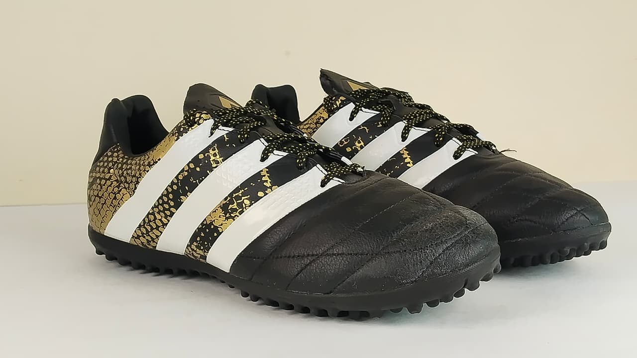 adidas Ace 16.3 TF Leather 'Black/Gold