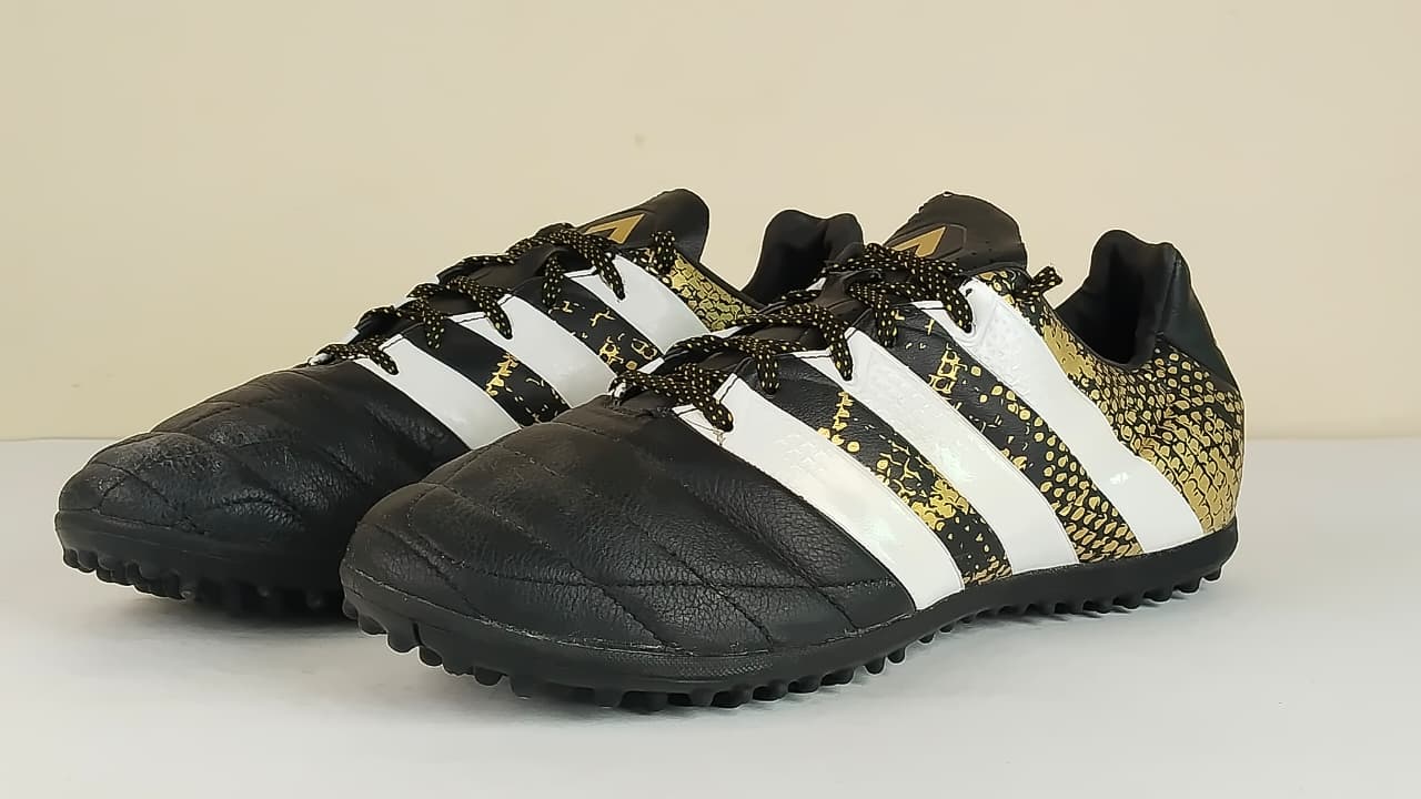 adidas Ace 16.3 TF Leather 'Black/Gold