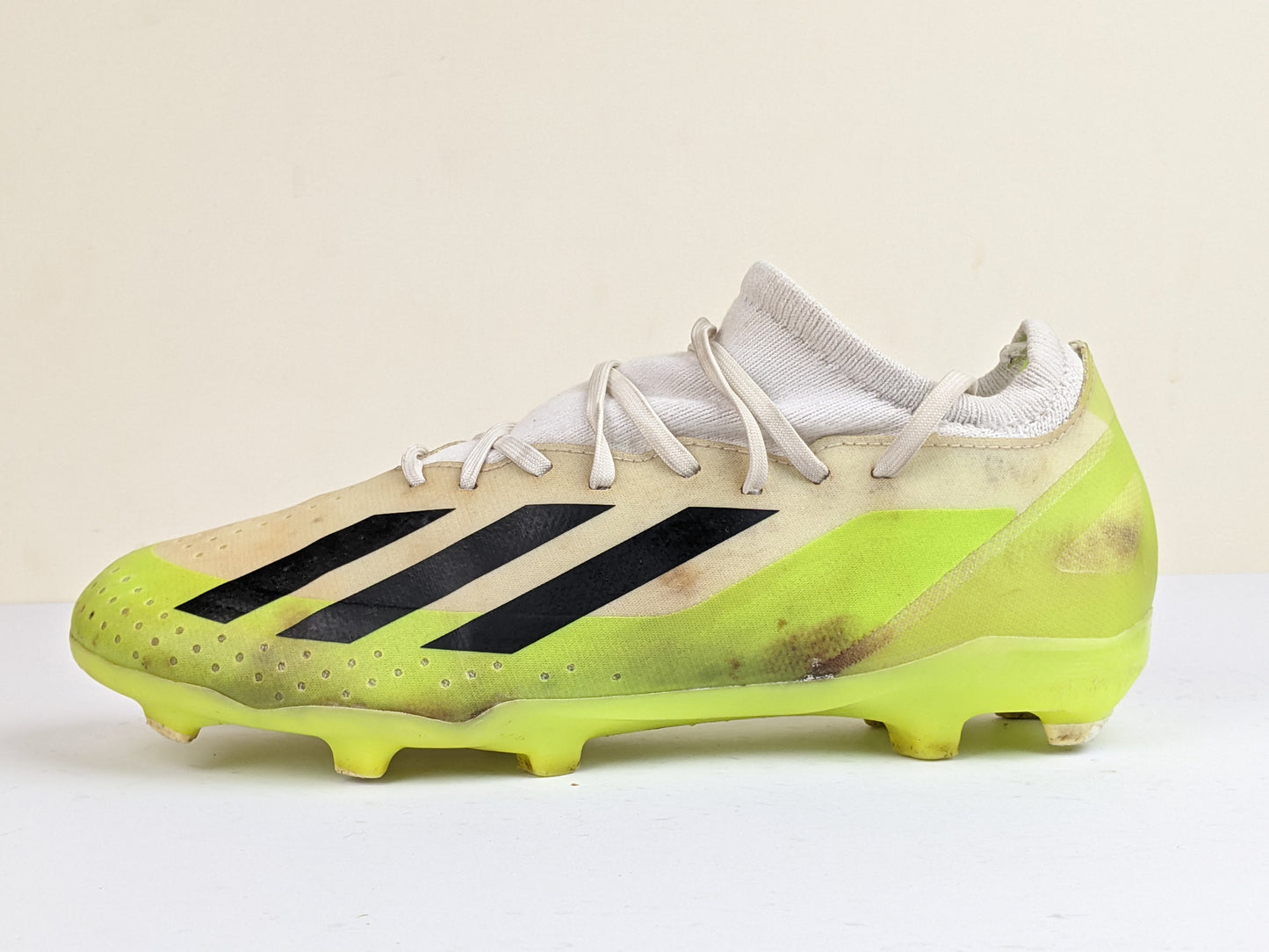 adidas X Crazyfast .3 FG Crazyrush - Footwear White/Core Black/Lucid Lemon
