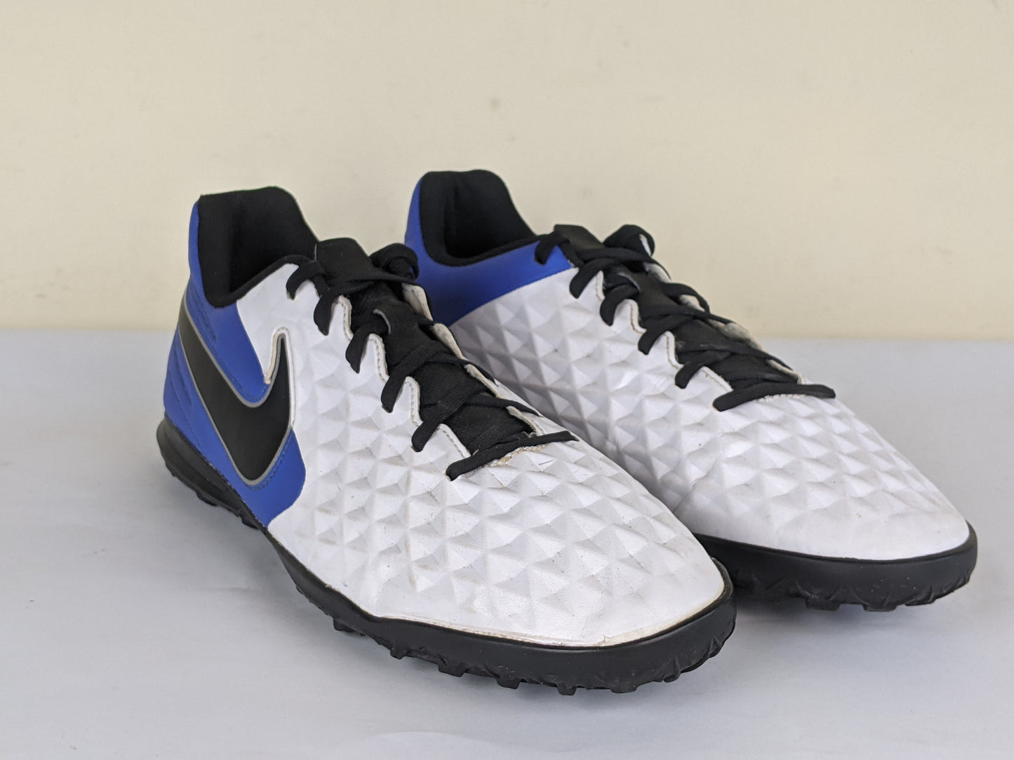 Nike Tiempo Legend 8 Club TF Daybreak - White/Black/Hyper Royal/Metallic Silver