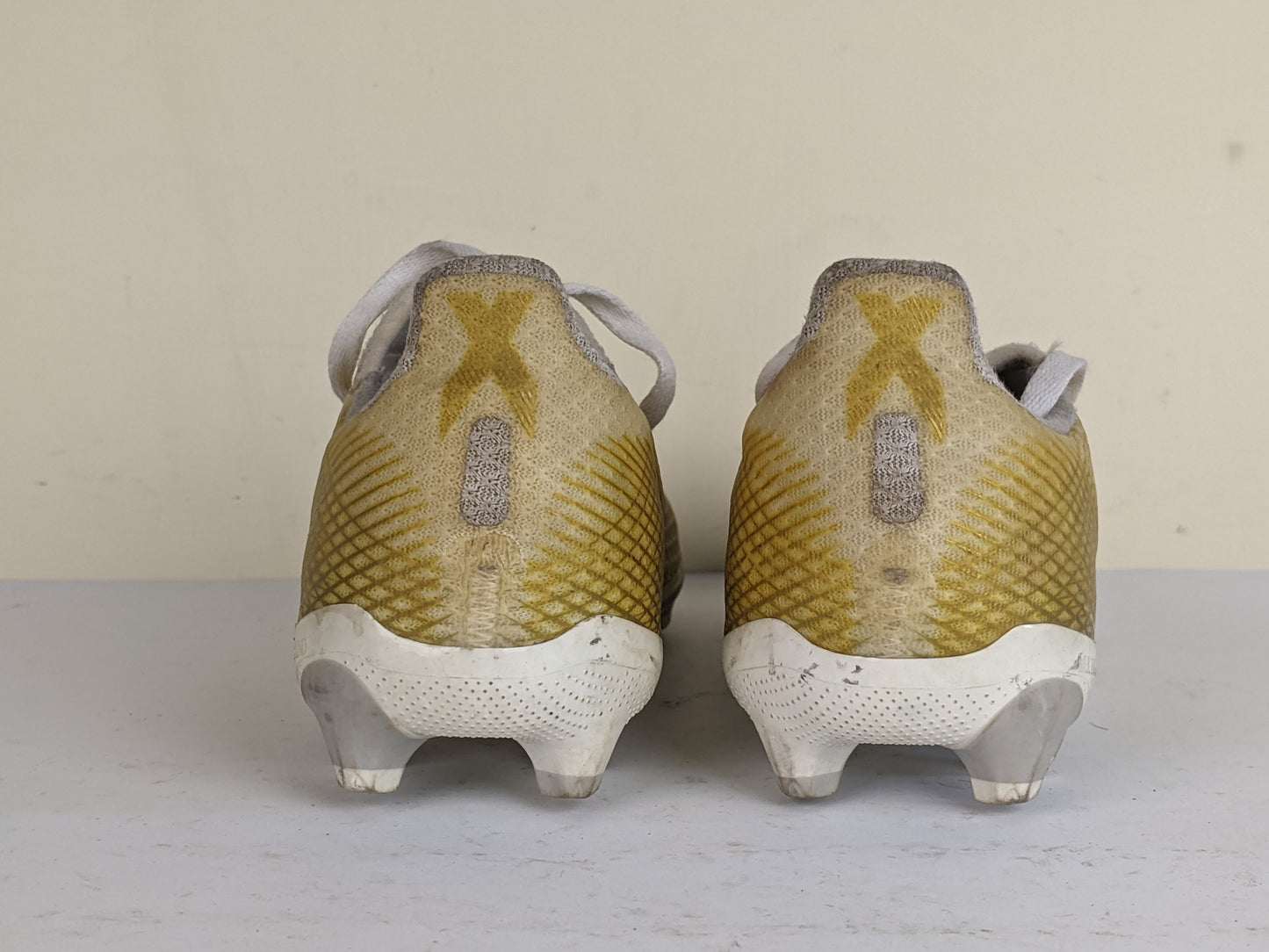 adidas X Ghosted .3 MG Inflight - Footwear White/Metallic Gold/Grey Two Kids