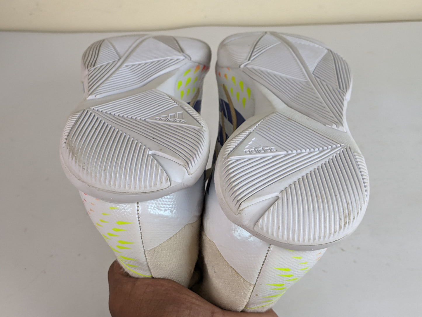 adidas Predator Edge .3 IN Al Rihla - Footwear White/Solar Yellow/Power Blue