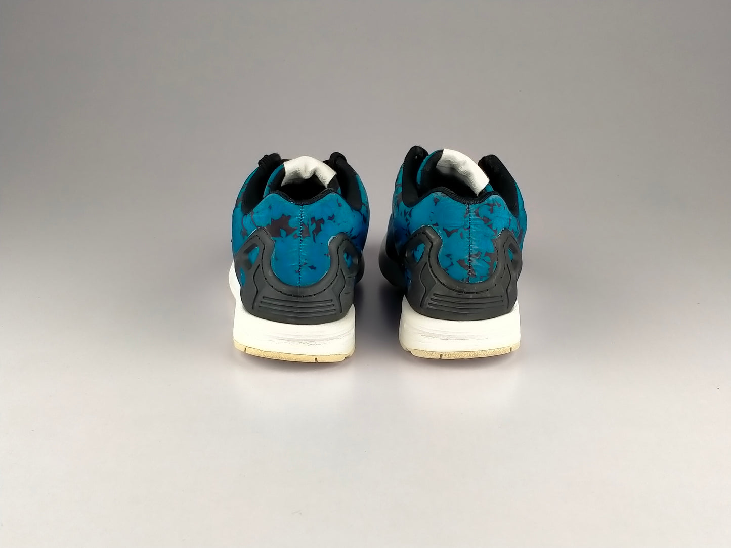 adidas Wmns Originals ZX Flux 'Blue Floral/Black'-Running-Athletic Corner