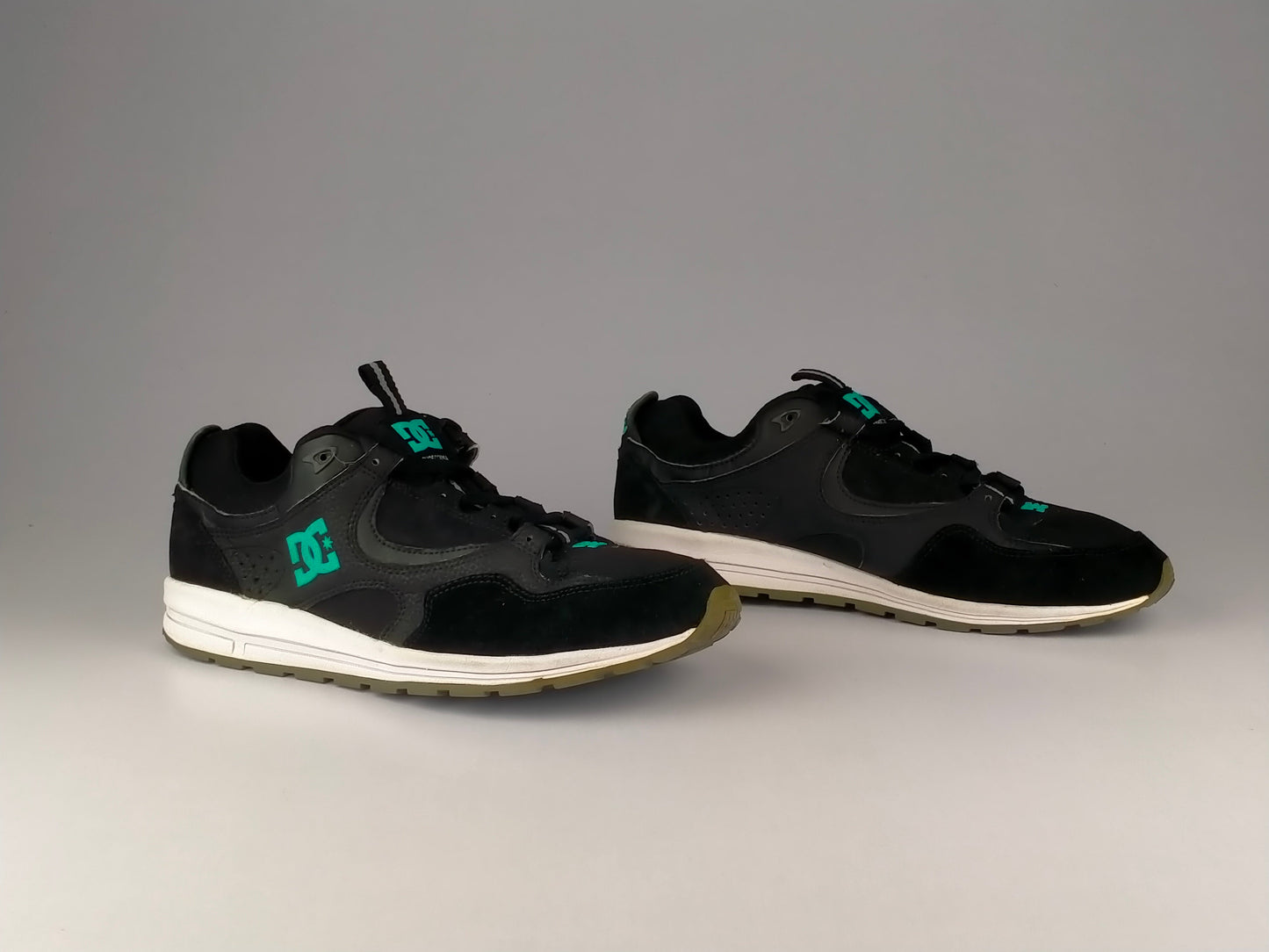 DC Kalis Lite 'Black/White/Turquoise'-Sneakers-Athletic Corner