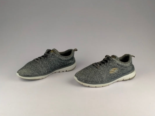 Skechers Wmns Wash-A-Wools: Flex Appeal 3.0 - Plush Joy 'Charcoal Grey'