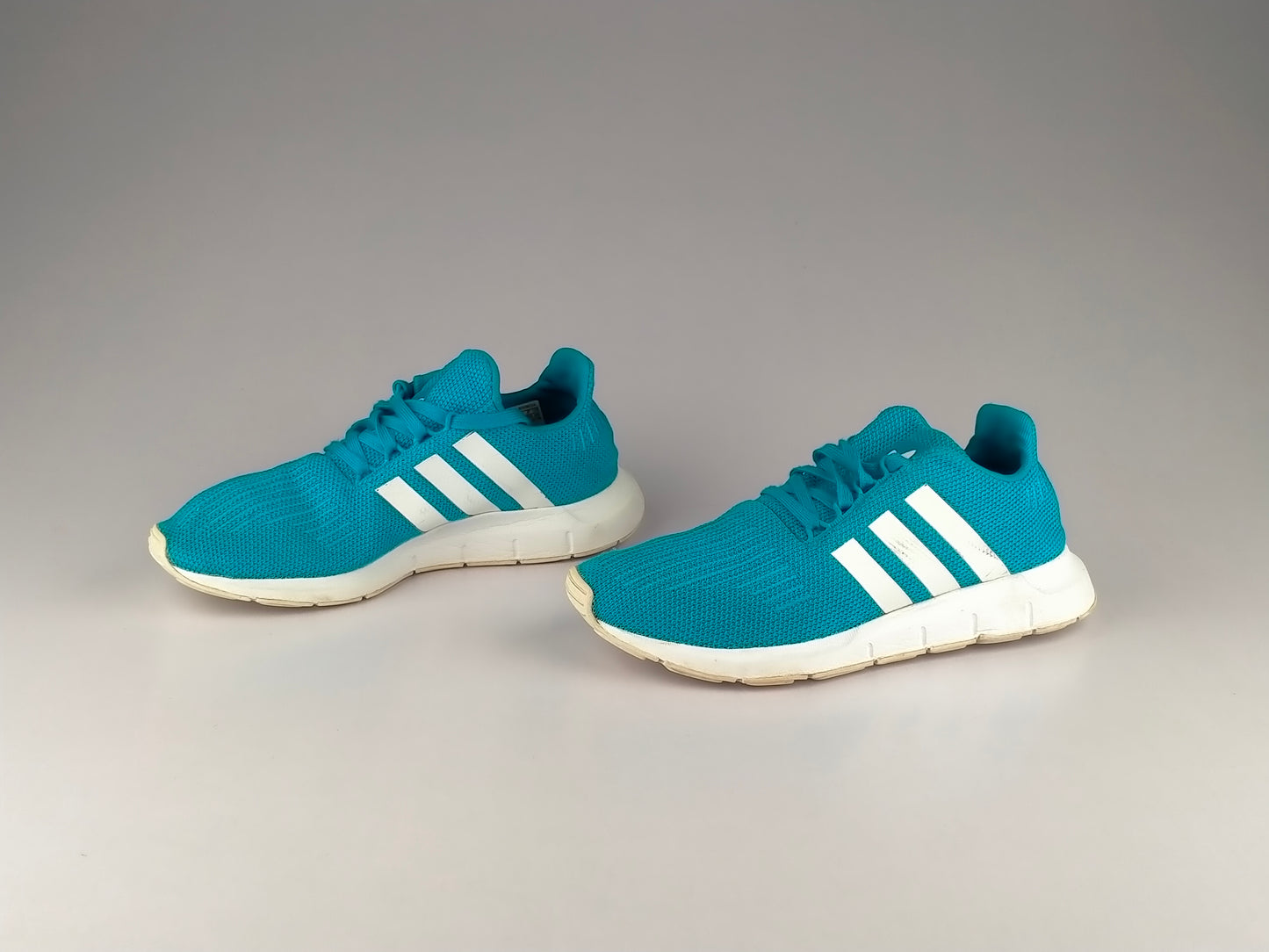adidas Tennis Swift Run 'Shock Cyan/Cloud White'-Running-Athletic Corner