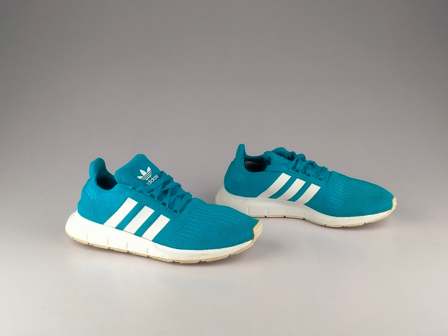 adidas Tennis Swift Run 'Shock Cyan/Cloud White'-Running-Athletic Corner