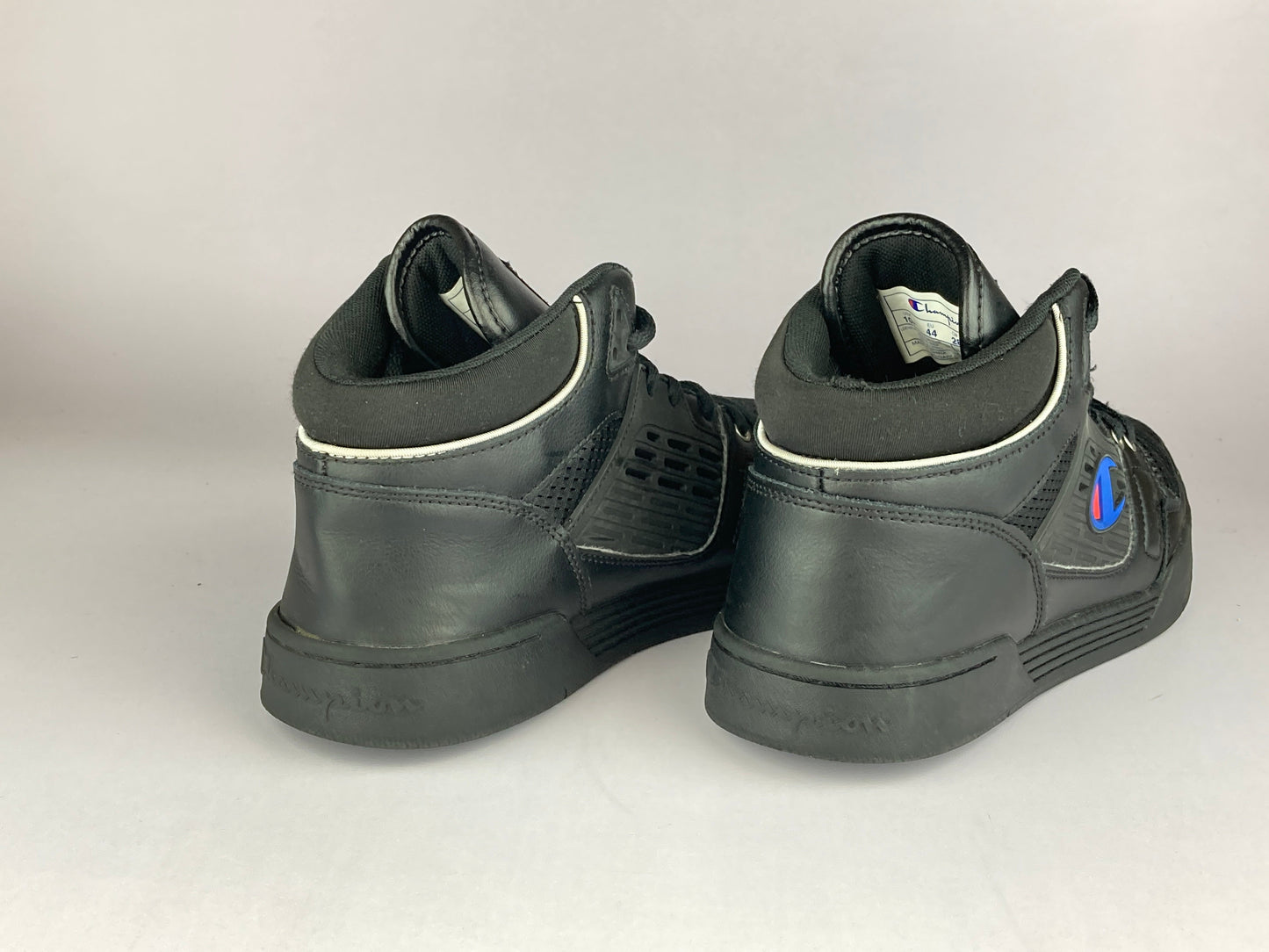 Champion 3 On 3 High Top 'Black Leather'-Sneakers-Athletic Corner