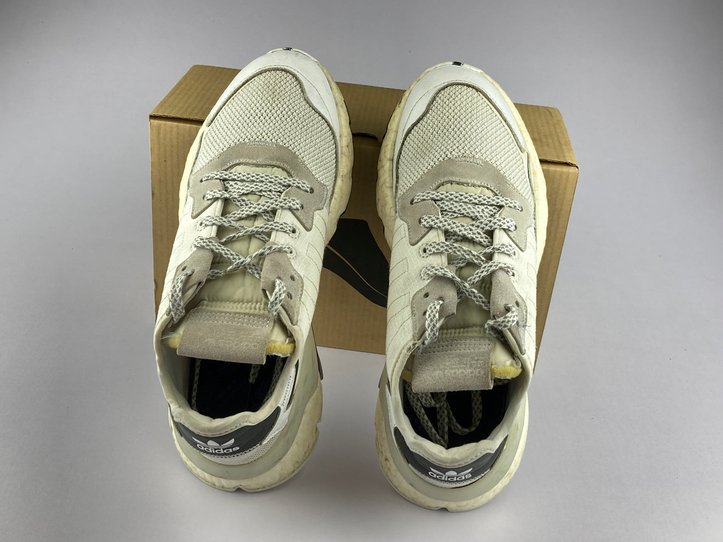 adidas Nite 'Cloud White / Cloud White / Crystal White'-Sneakers-Athletic Corner