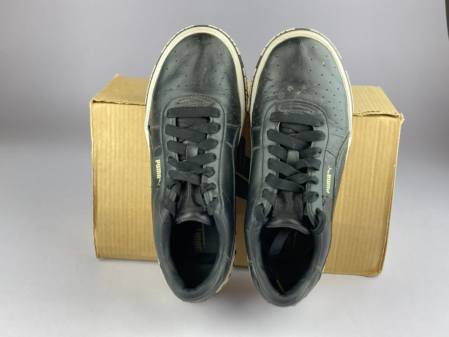 Puma Wmns Cali Bold 'Black/Metallic Gold'-Sneakers-Athletic Corner