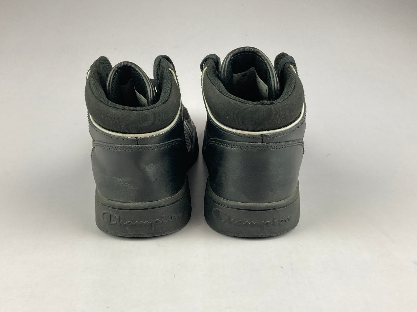 Champion 3 On 3 High Top 'Black Leather'-Footwear-Athletic Corner