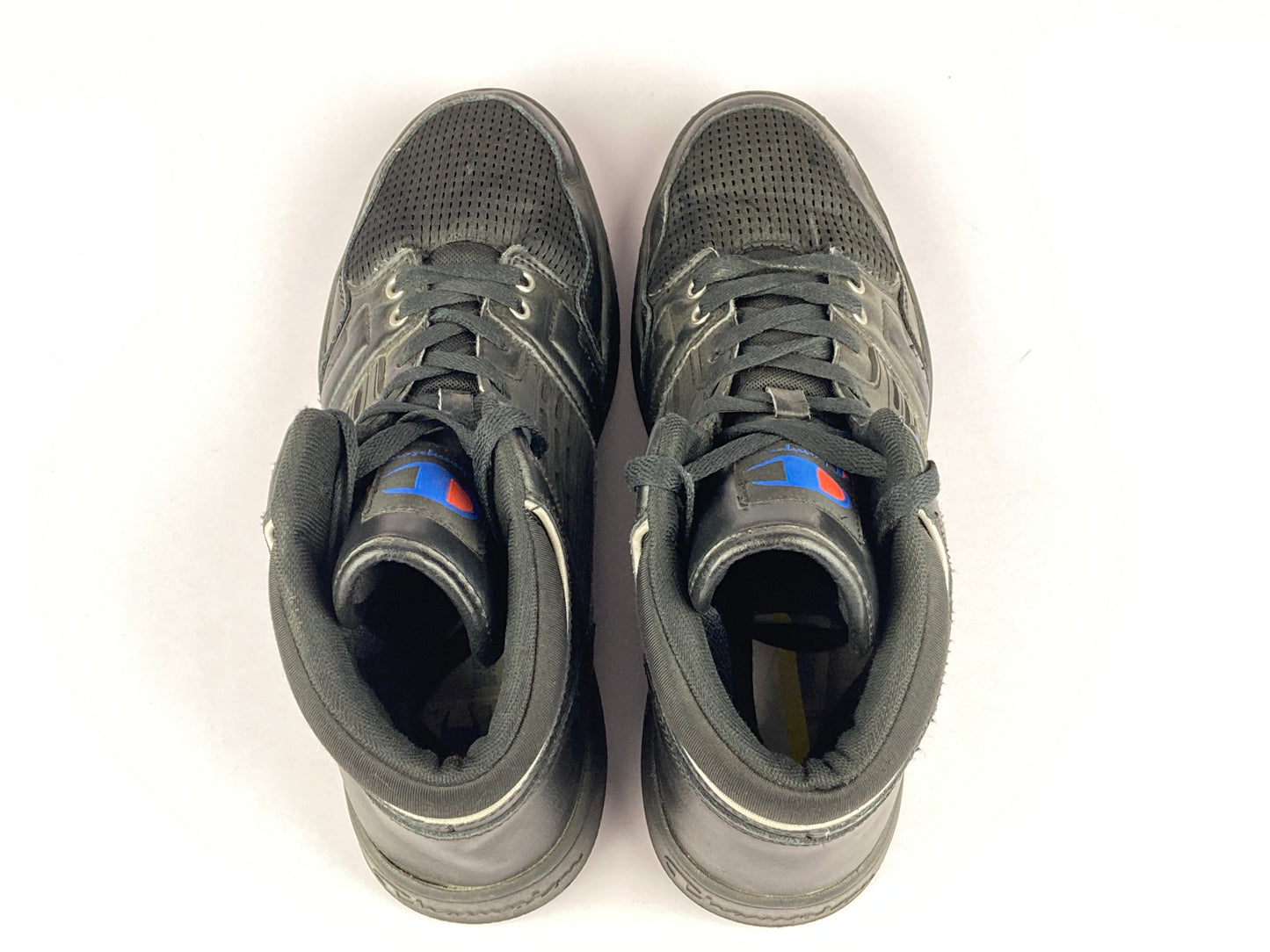 Champion 3 On 3 High Top 'Black Leather'-Footwear-Athletic Corner