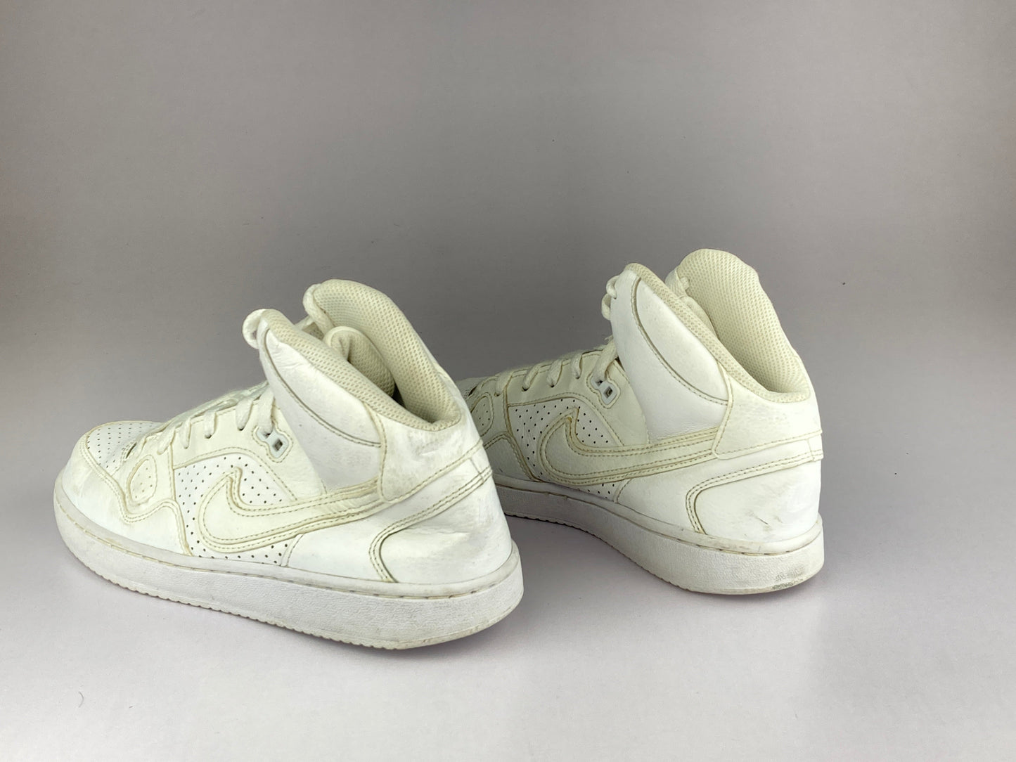 Nike Son of Force Mid 'Triple White' 615158-109-Sneakers-Athletic Corner