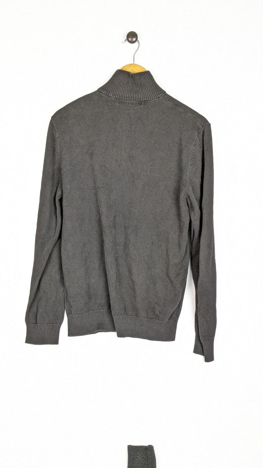 Old Navy Zip-Neck Sweater Black