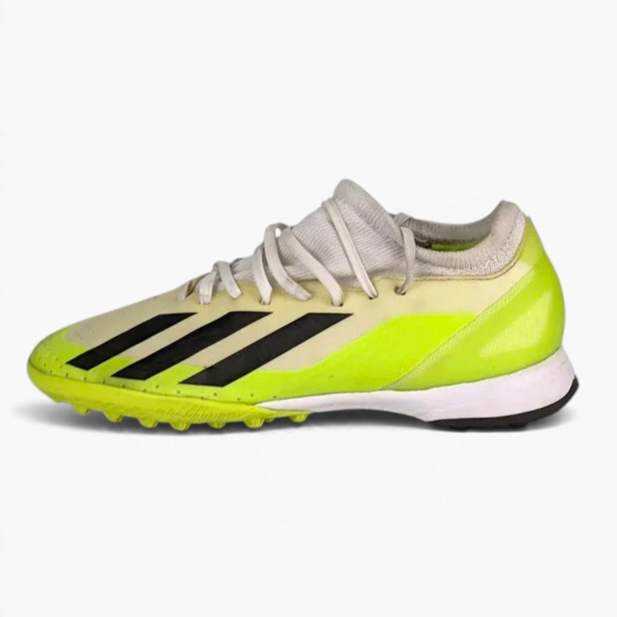 adidas X Crazyfast .3 TF Crazyrush - Footwear White/Core Black/Lucid Lemon