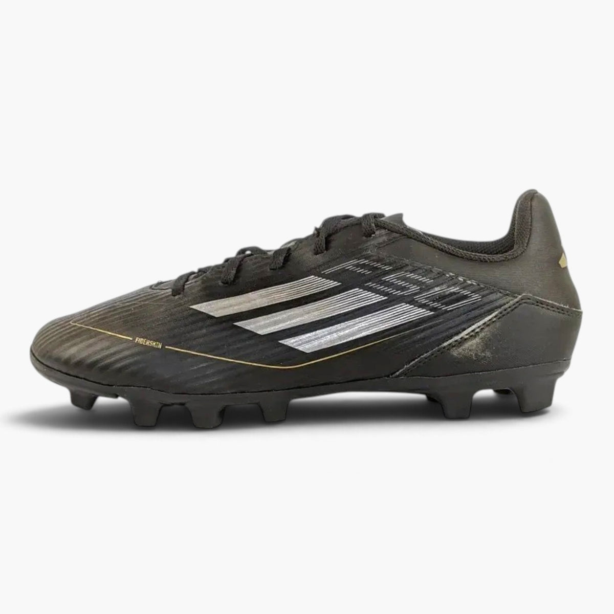 adidas F50 Club FxG Dark Spark - Core Black/Iron Metal/Gold Metallic