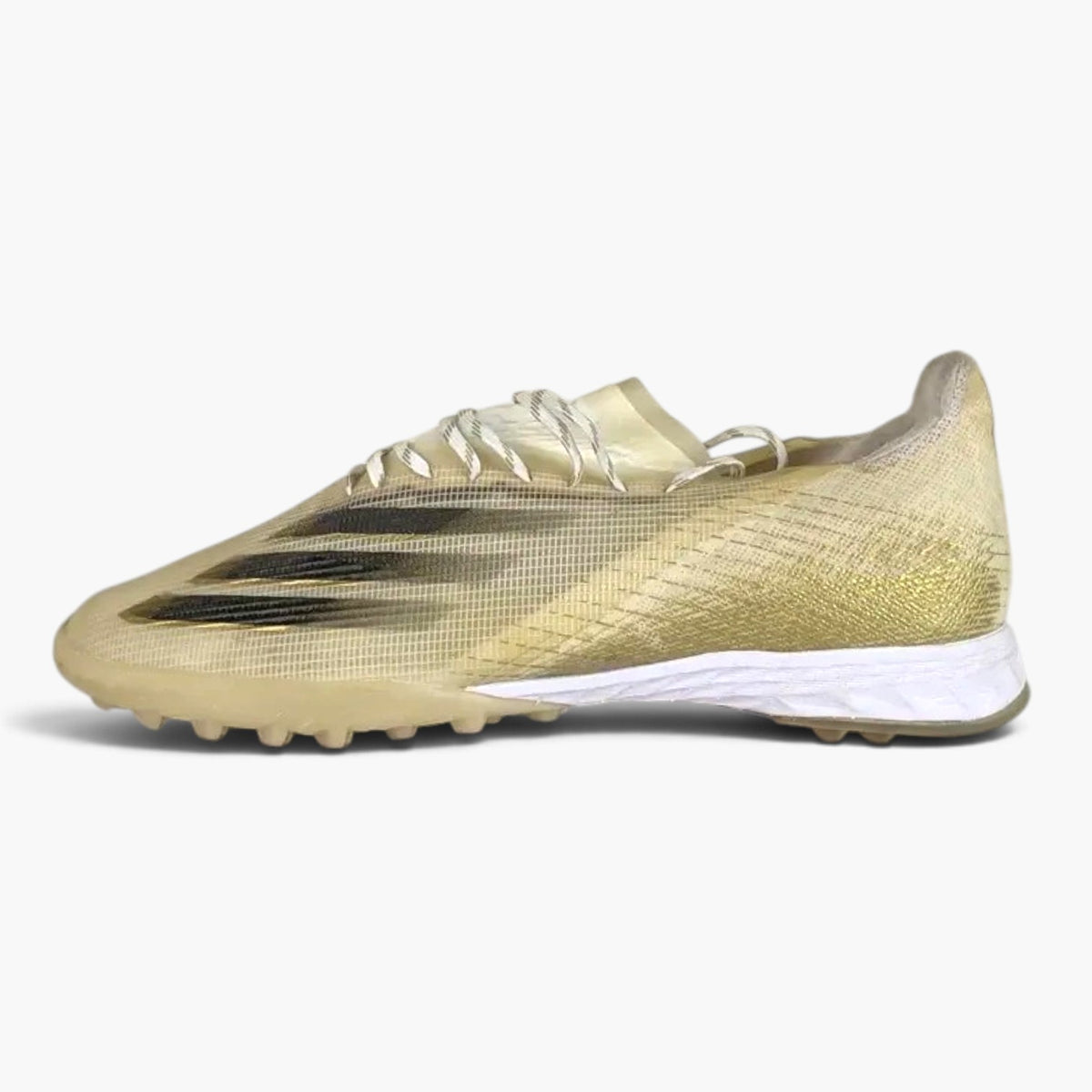 adidas X Ghosted .1 TF Inflight - Footwear White/Core Black/Metallic Gold