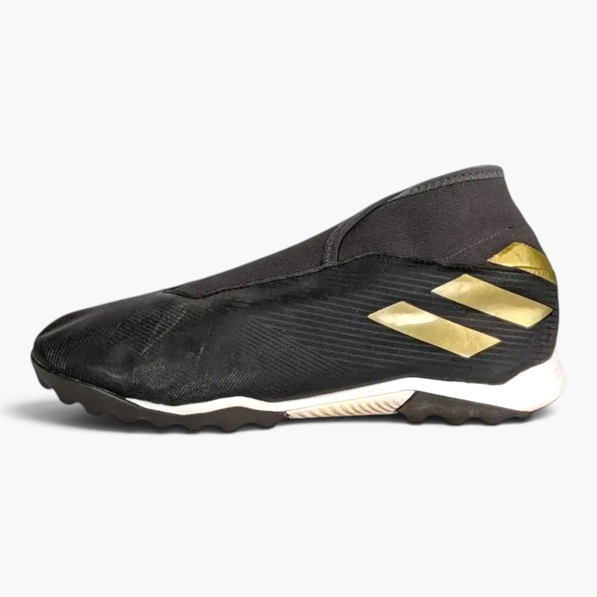 adidas Nemeziz Tango 19.3 TF Laceless Dark Motion - Core Black/Gold Metallic