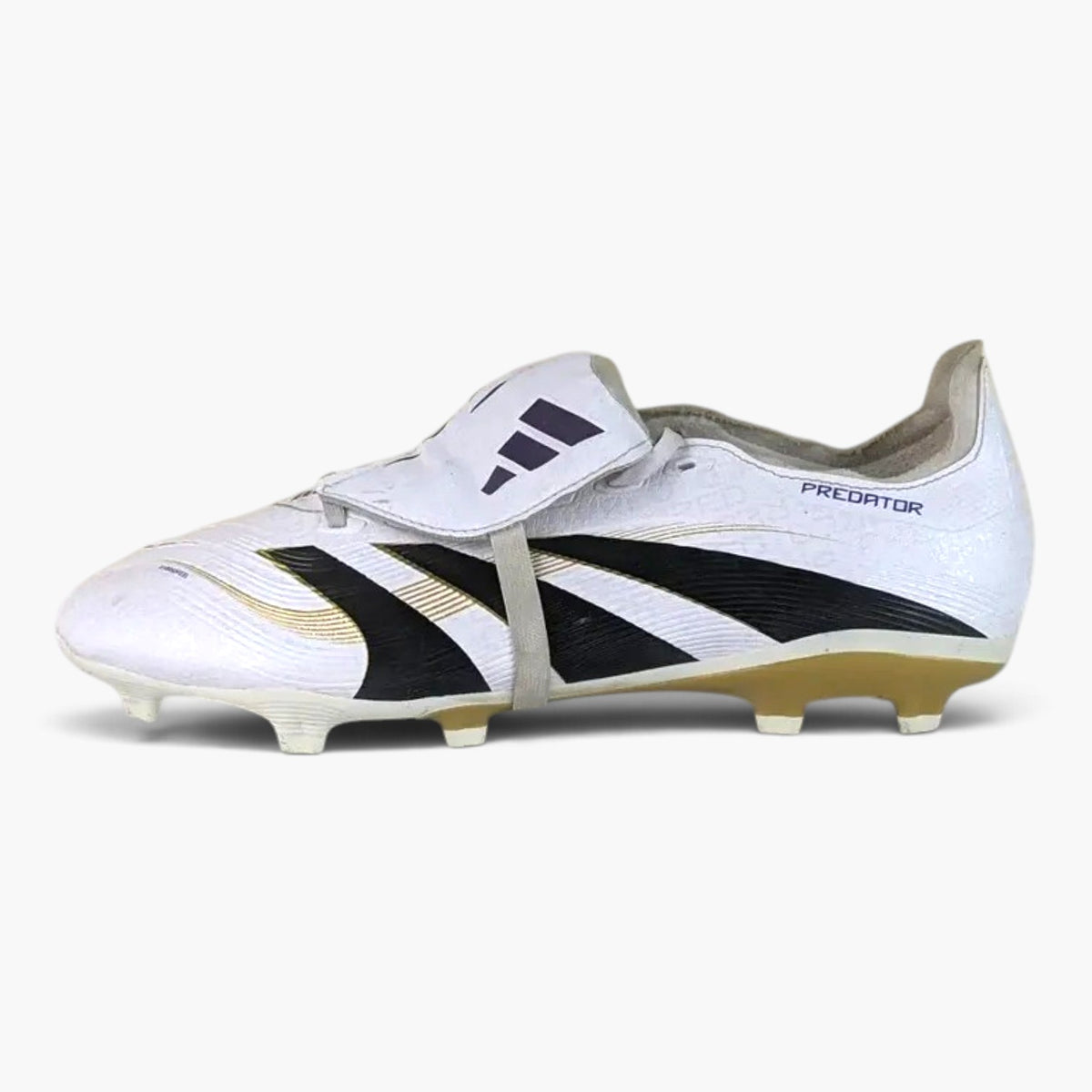 adidas Predator League Fold-over Tongue FG/AG Road to Glory - Footwear White/Core Black/Gold Metallic