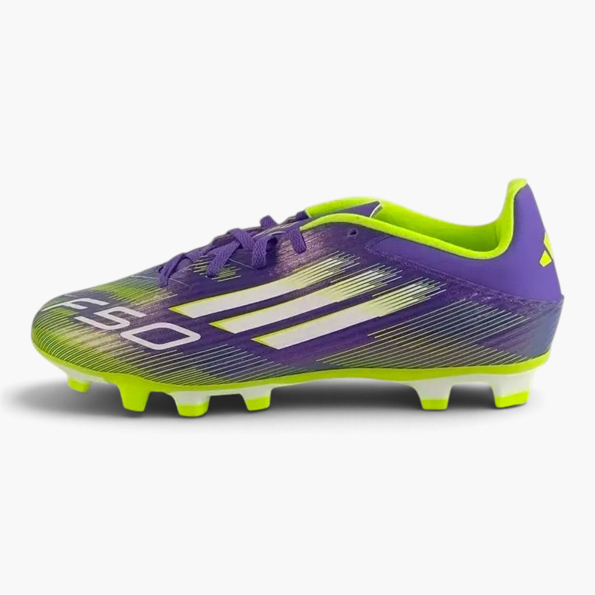 adidas F50 Club FxG Radiant Blaze - Purple Rush/Footwear White/Lucid Lemon (Brand New)