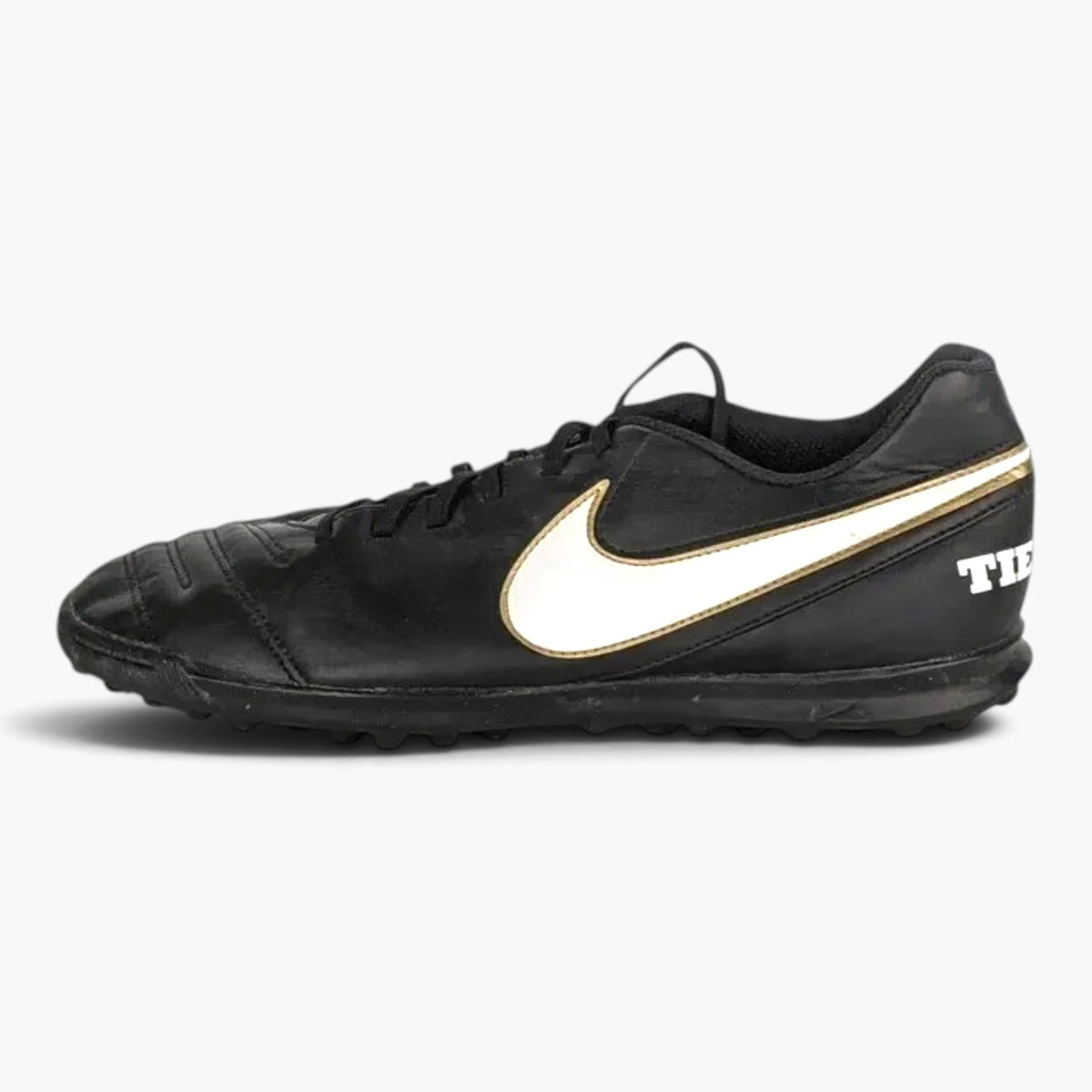 Nike Tiempo Rio III TF Black/White/Metallic Gold