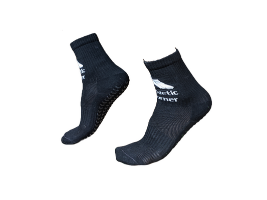 Grip Socks 'Anti Slip' Dotted Grip Black
